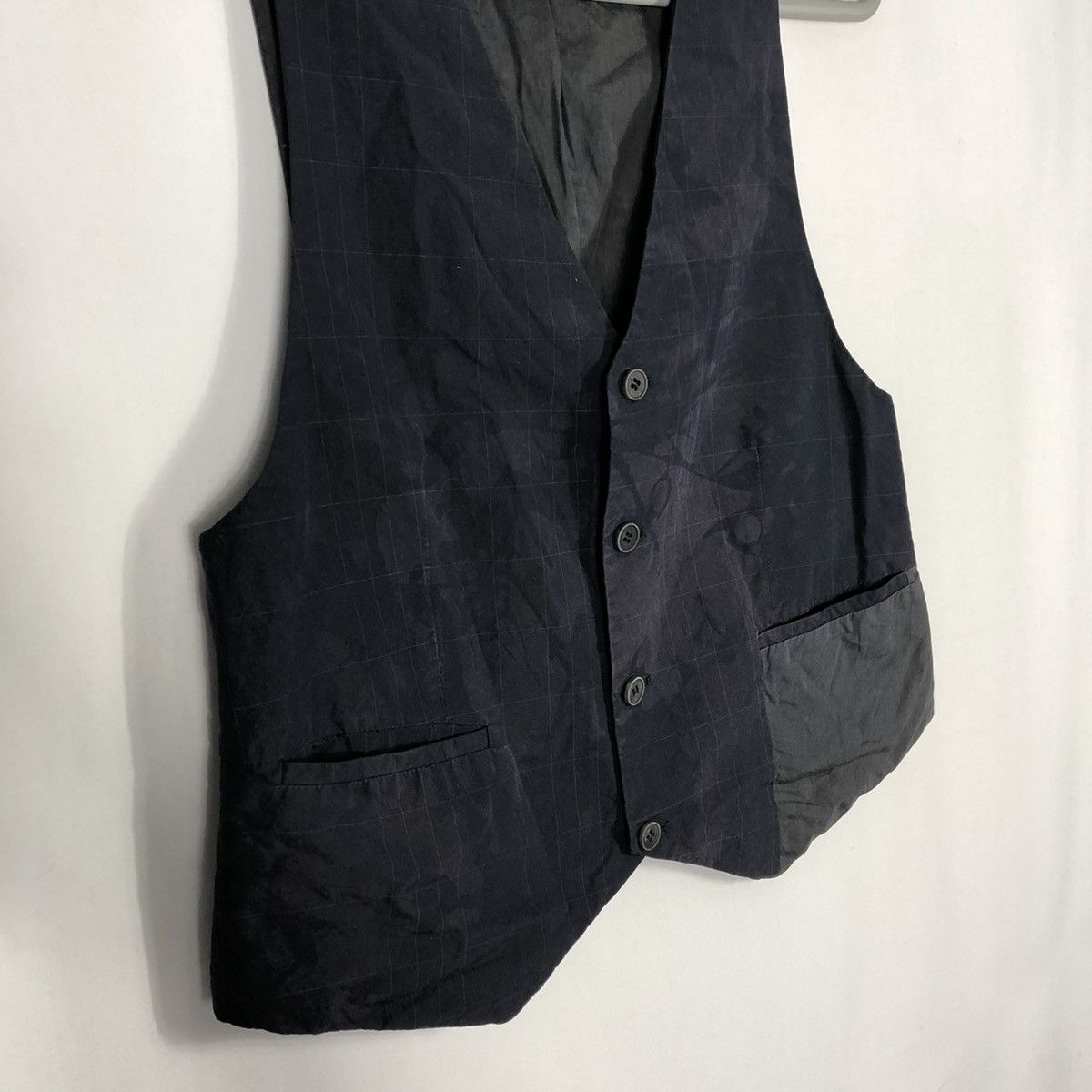 Helmut Lang ❤️Authentic❤️Helmut Lang Dark Splash Abstract Buttons Vests Size XXS / US 00 / IT 34 - 7 Thumbnail