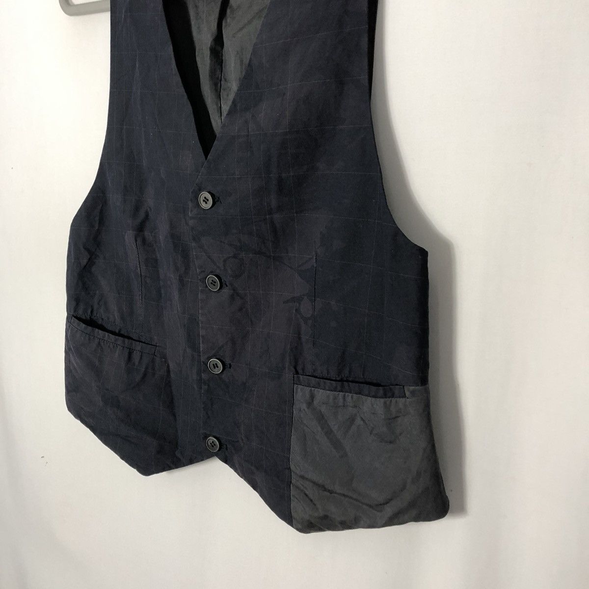 Helmut Lang ❤️Authentic❤️Helmut Lang Dark Splash Abstract Buttons Vests Size XXS / US 00 / IT 34 - 5 Thumbnail