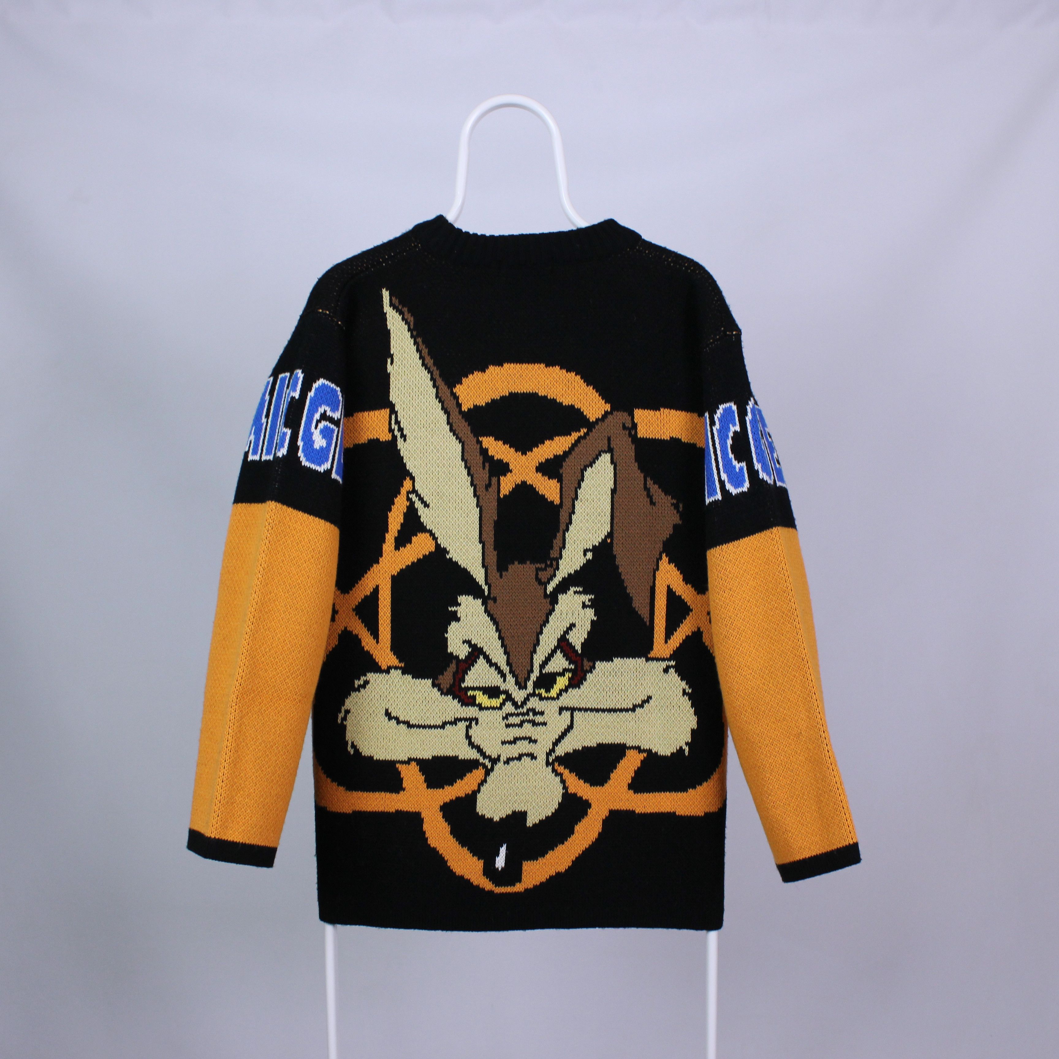 Vintage Warner Bros Looney Tunes heavy sweater big logo M 1998 Size US M / EU 48-50 / 2 - 2 Thumbnail