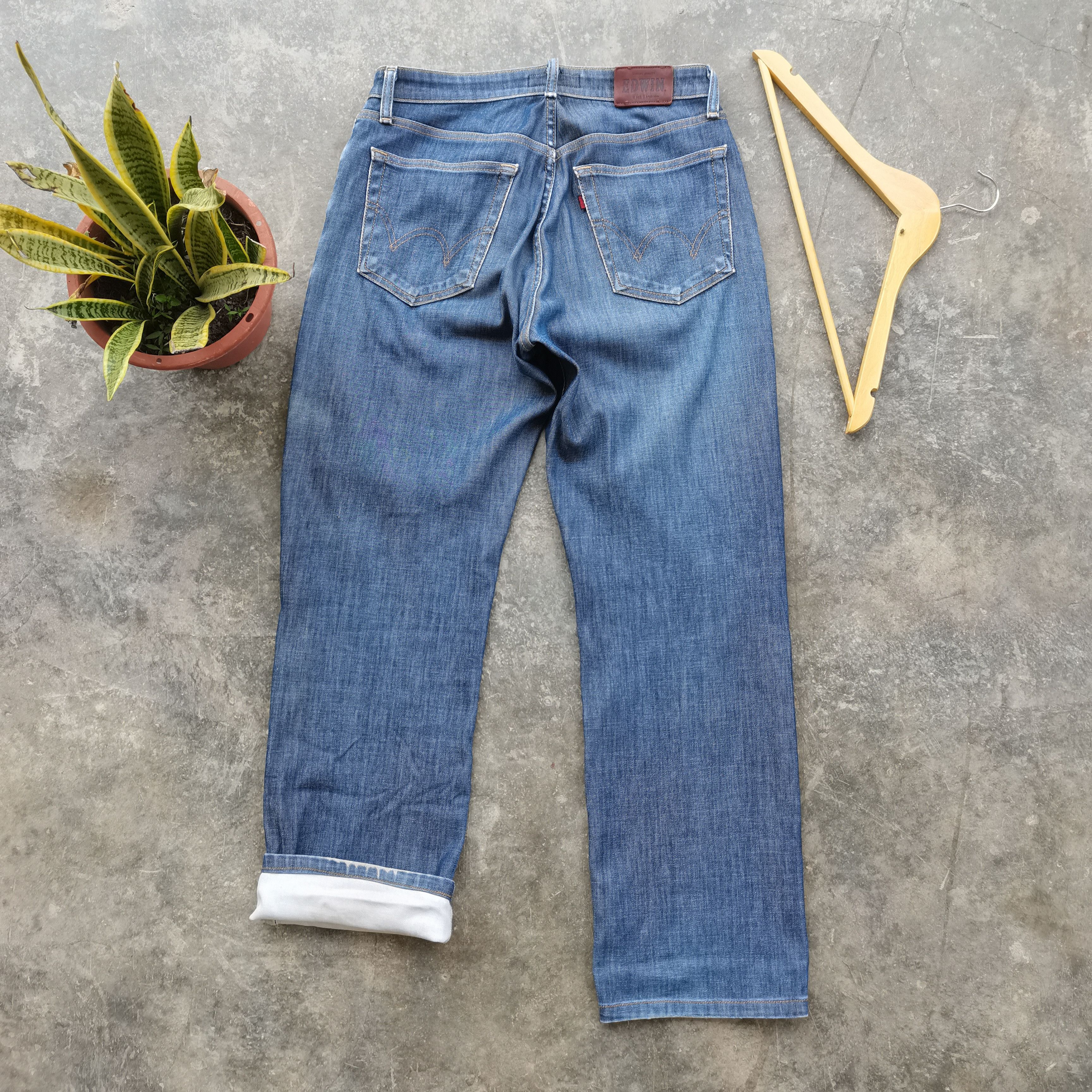 Edwin × Vintage Steals🔥Vintage Y2k EDWIN 503 Selvedge Denim Size 32x33 Size US 33 - 5 Thumbnail