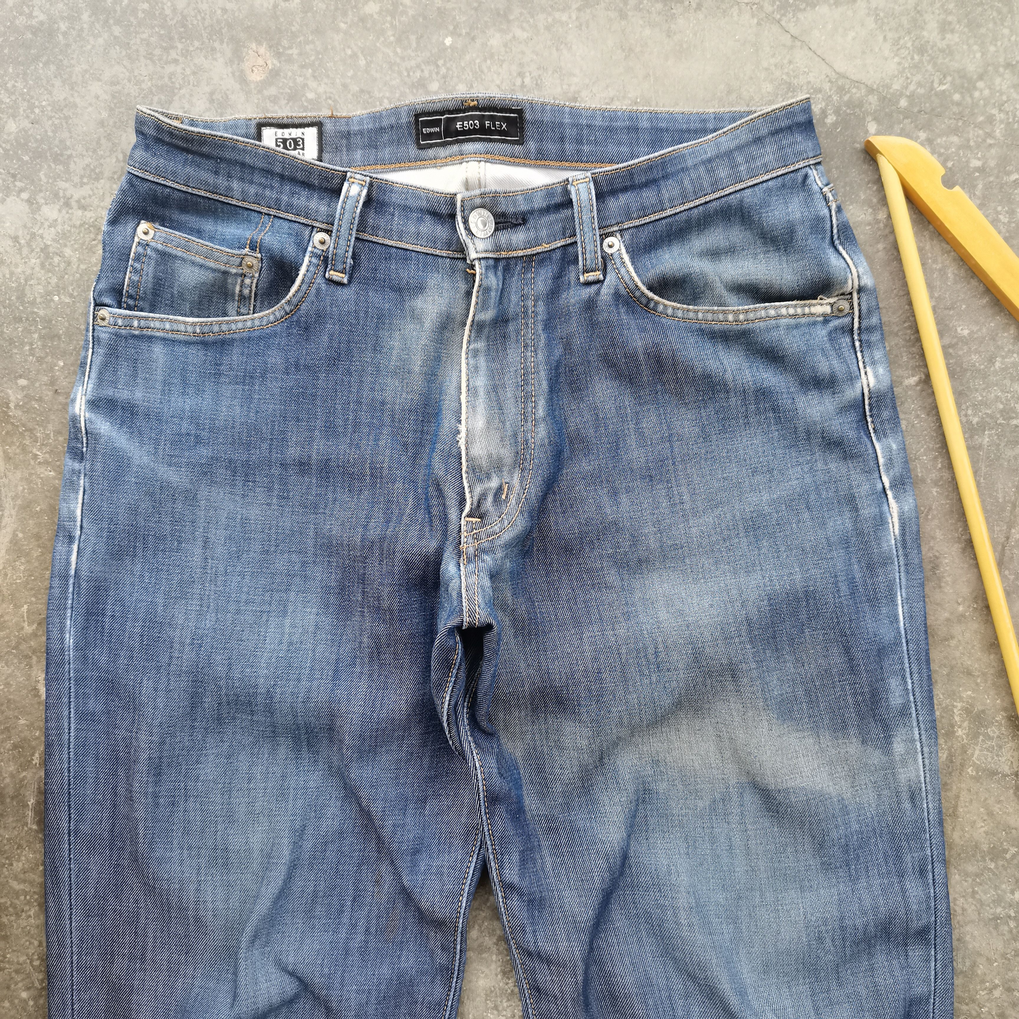 Edwin × Vintage Steals🔥Vintage Y2k EDWIN 503 Selvedge Denim Size 32x33 Size US 33 - 3 Thumbnail