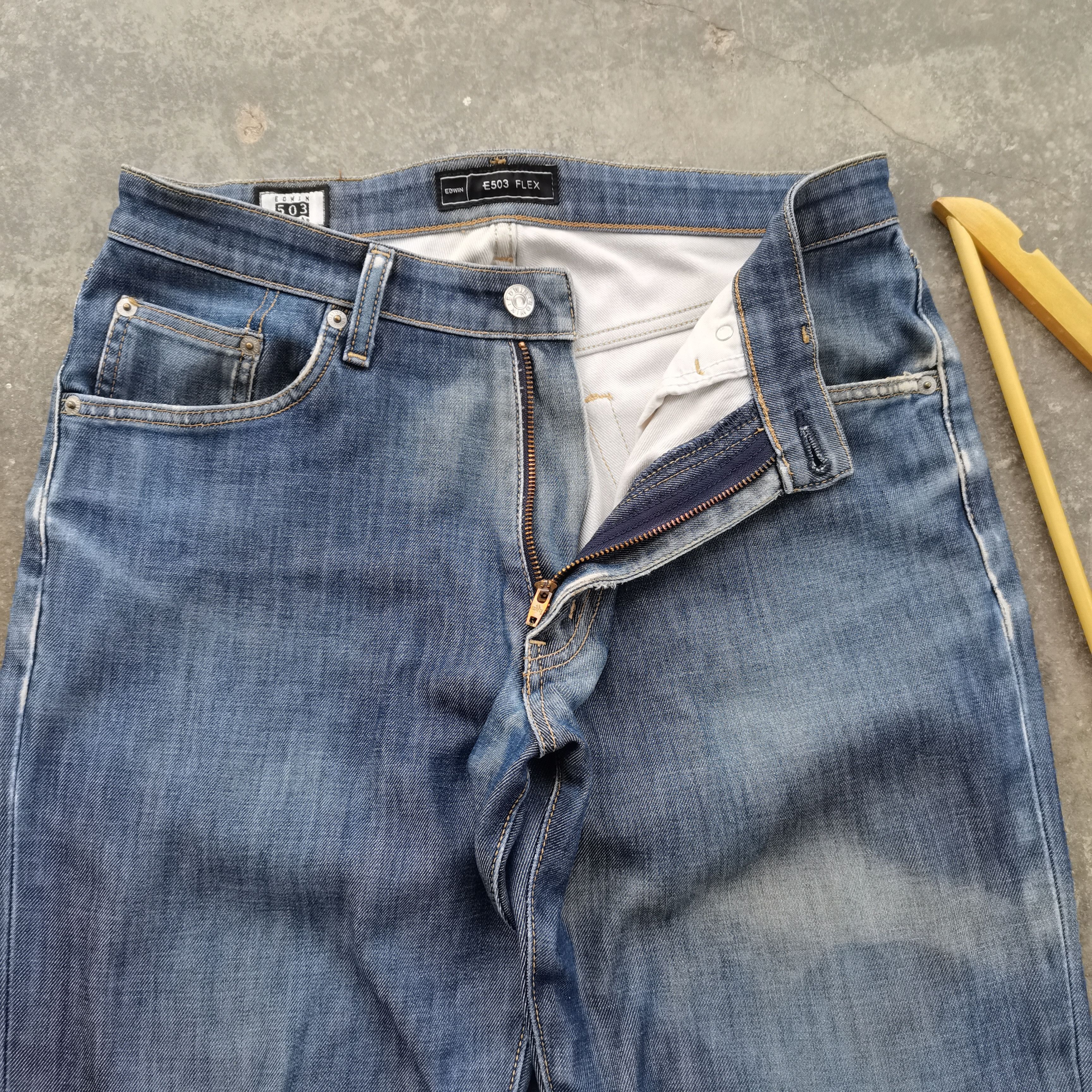Edwin × Vintage Steals🔥Vintage Y2k EDWIN 503 Selvedge Denim Size 32x33 Size US 33 - 2 Thumbnail