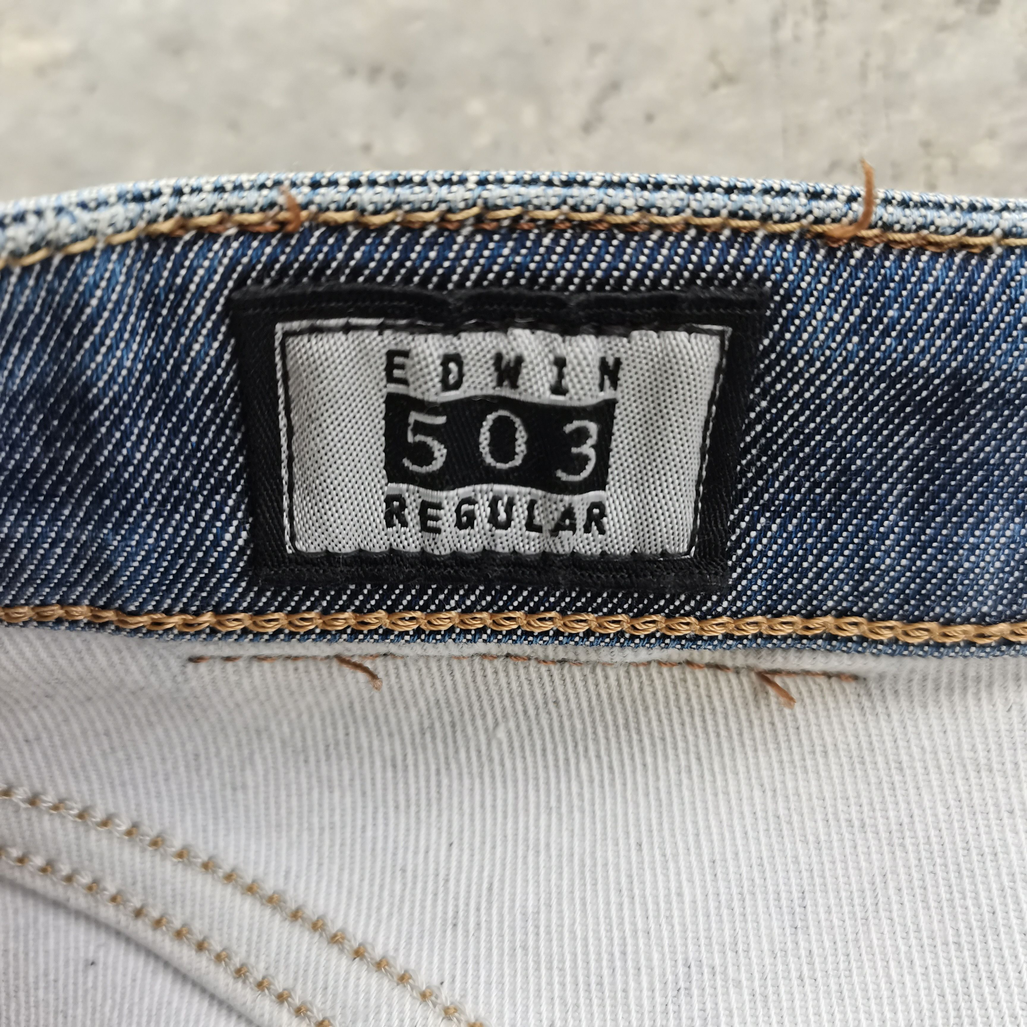 Edwin × Vintage Steals🔥Vintage Y2k EDWIN 503 Selvedge Denim Size 32x33 Size US 33 - 14 Thumbnail