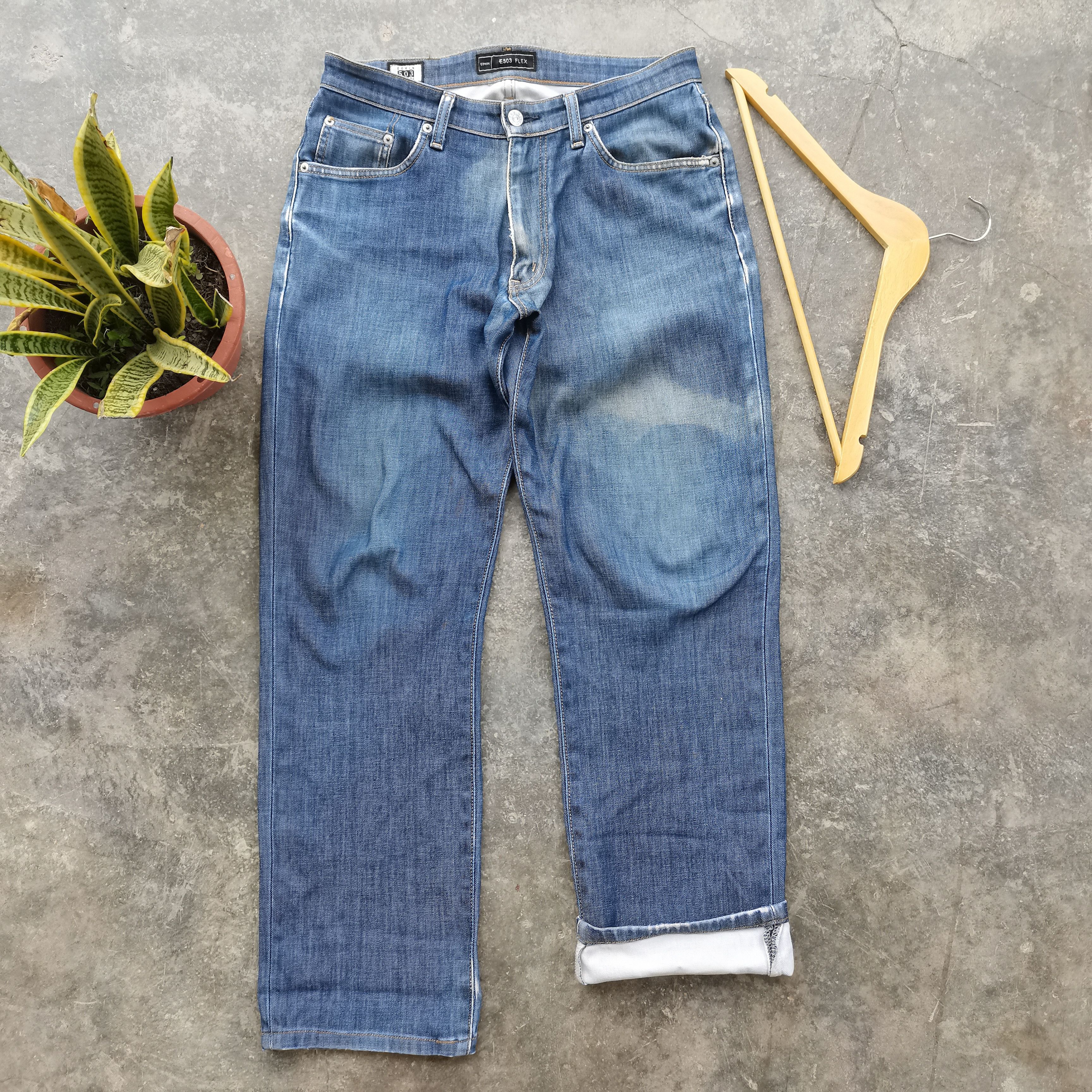 Edwin × Vintage Steals🔥Vintage Y2k EDWIN 503 Selvedge Denim Size 32x33 Size US 33 - 1 Thumbnail