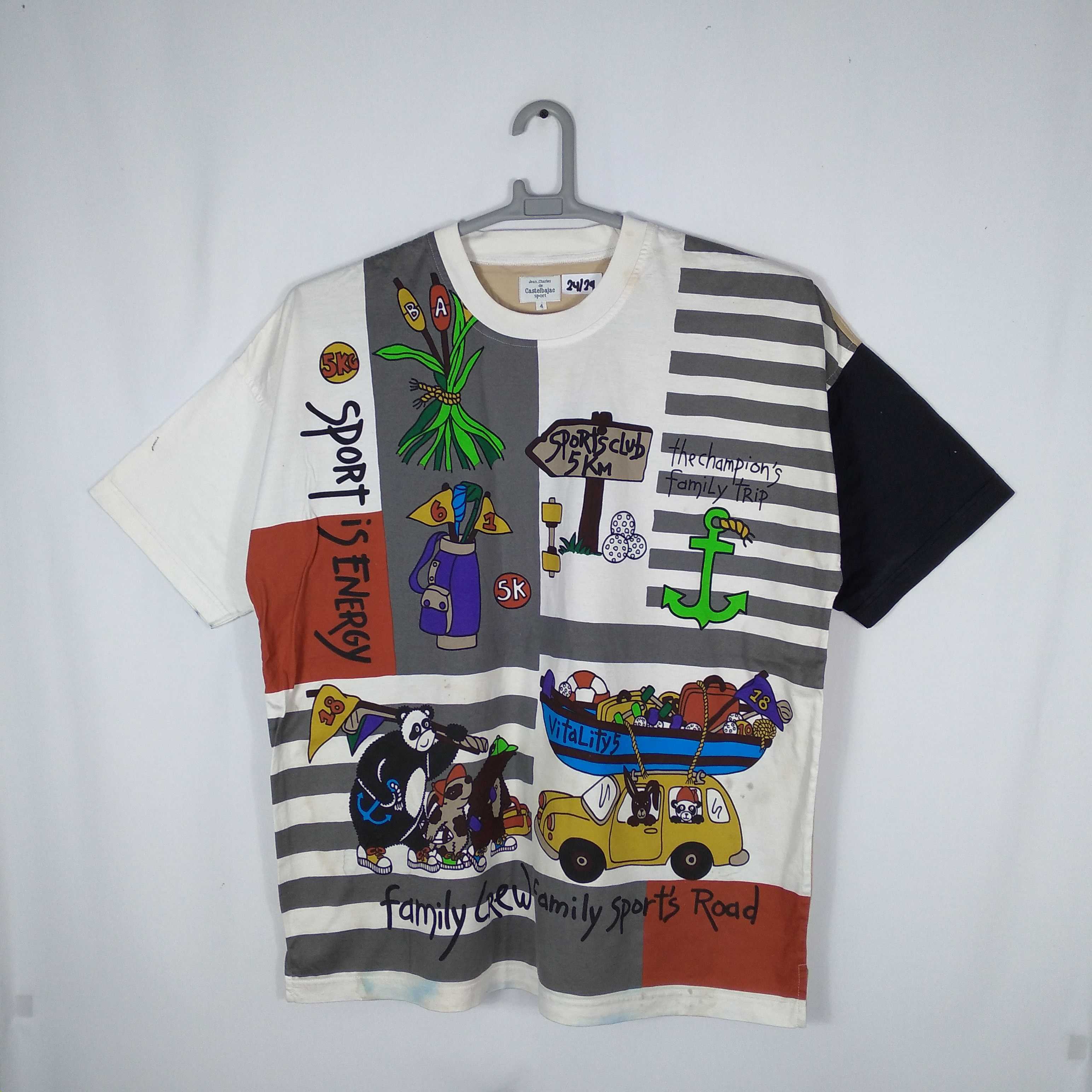 Designer × Jean Charles De Castelbajac × Vintage Rare Vintage JC/DC Art Work Of Teddy Bear Over Print Tee Size US XL / EU 56 / 4 - 1 Thumbnail