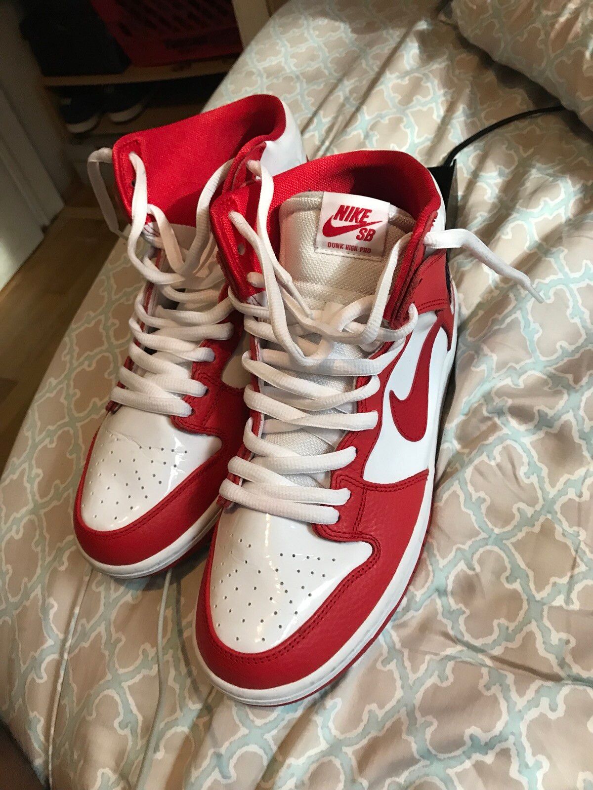 Pre-owned Nike Sb Shoes In Red