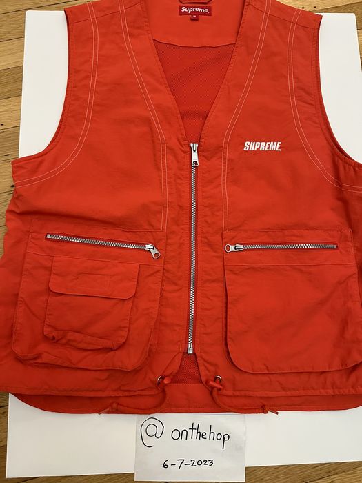 Supreme Supreme Nylon Cargo Vest Dark Orange | Grailed