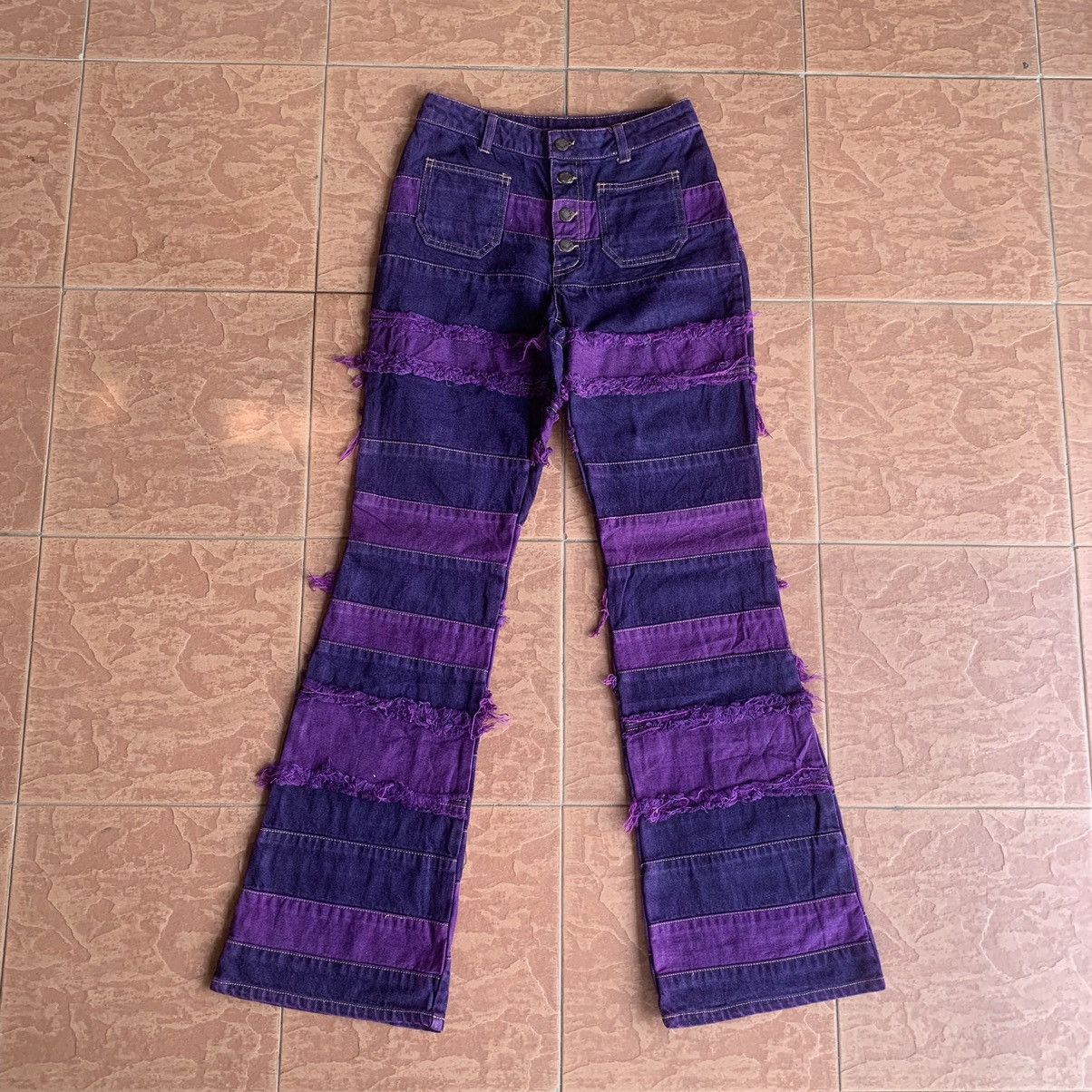 Hysteric Glamour × Japanese Brand JAPANESE FLARE/BOOTCUT HAGI INSPIRED HYSTERIC GLAMOUR JEANS Size US 26 / EU 42 - 1 Thumbnail