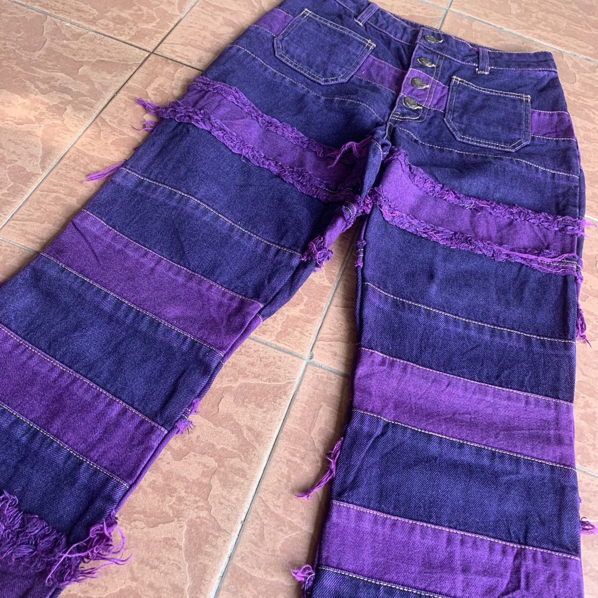 Hysteric Glamour × Japanese Brand JAPANESE FLARE/BOOTCUT HAGI INSPIRED HYSTERIC GLAMOUR JEANS Size US 26 / EU 42 - 3 Thumbnail