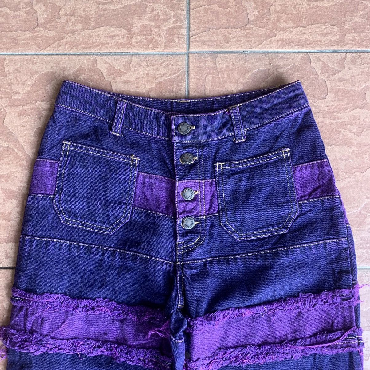 Hysteric Glamour × Japanese Brand JAPANESE FLARE/BOOTCUT HAGI INSPIRED HYSTERIC GLAMOUR JEANS Size US 26 / EU 42 - 4 Thumbnail