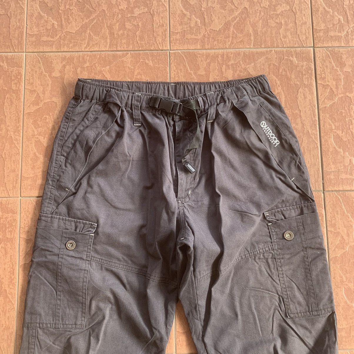 Japanese Brand OUTDOOR PRODUCTS TROUSERS HIKING WITH BELT PANTS Size US 29 - 2 Thumbnail