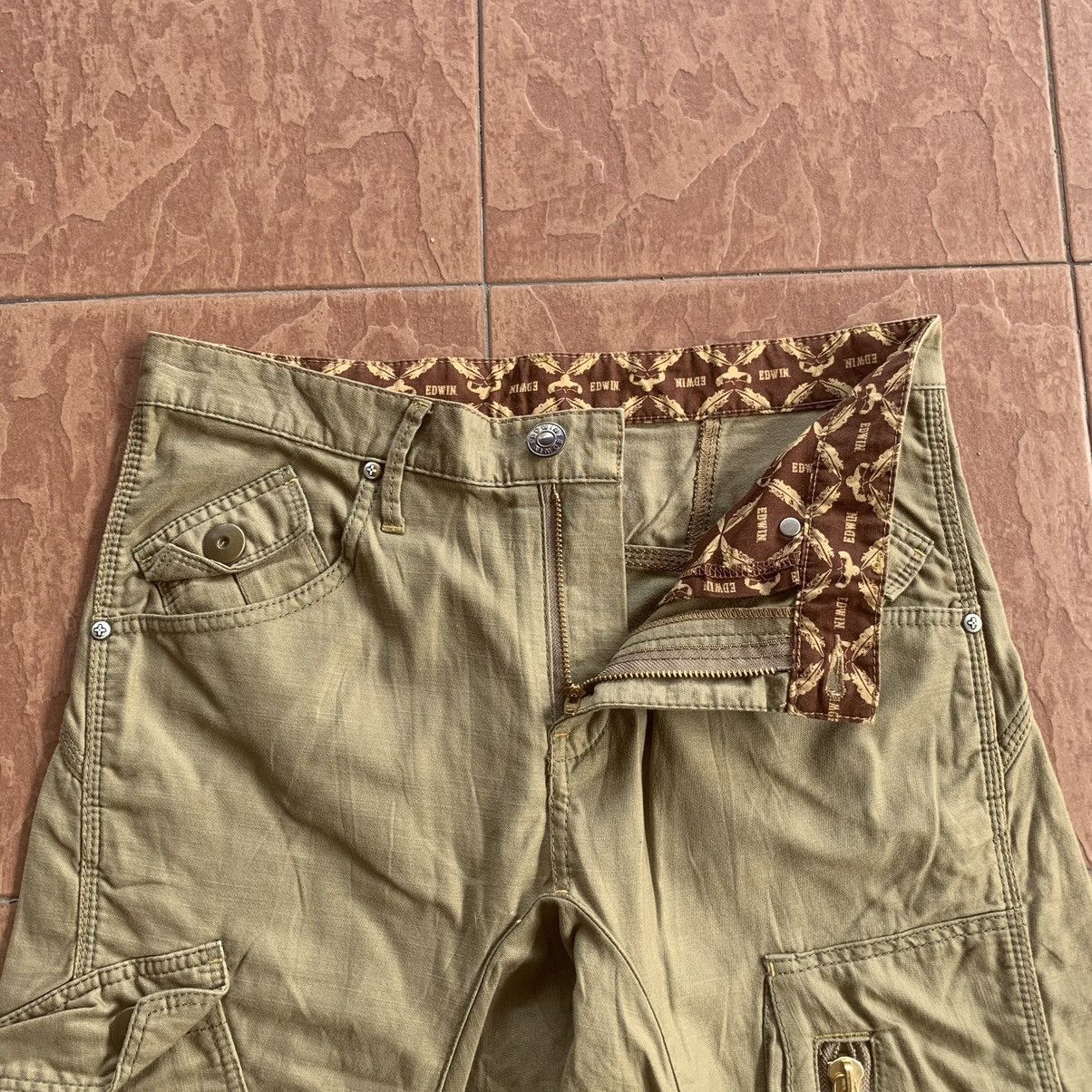 Japanese Brand × Vintage JAPANESE VINTAGE TROUSERS EDWIN UTILITY CROTCH-C CARGO PANTS Size US 30 / EU 46 - 6 Thumbnail