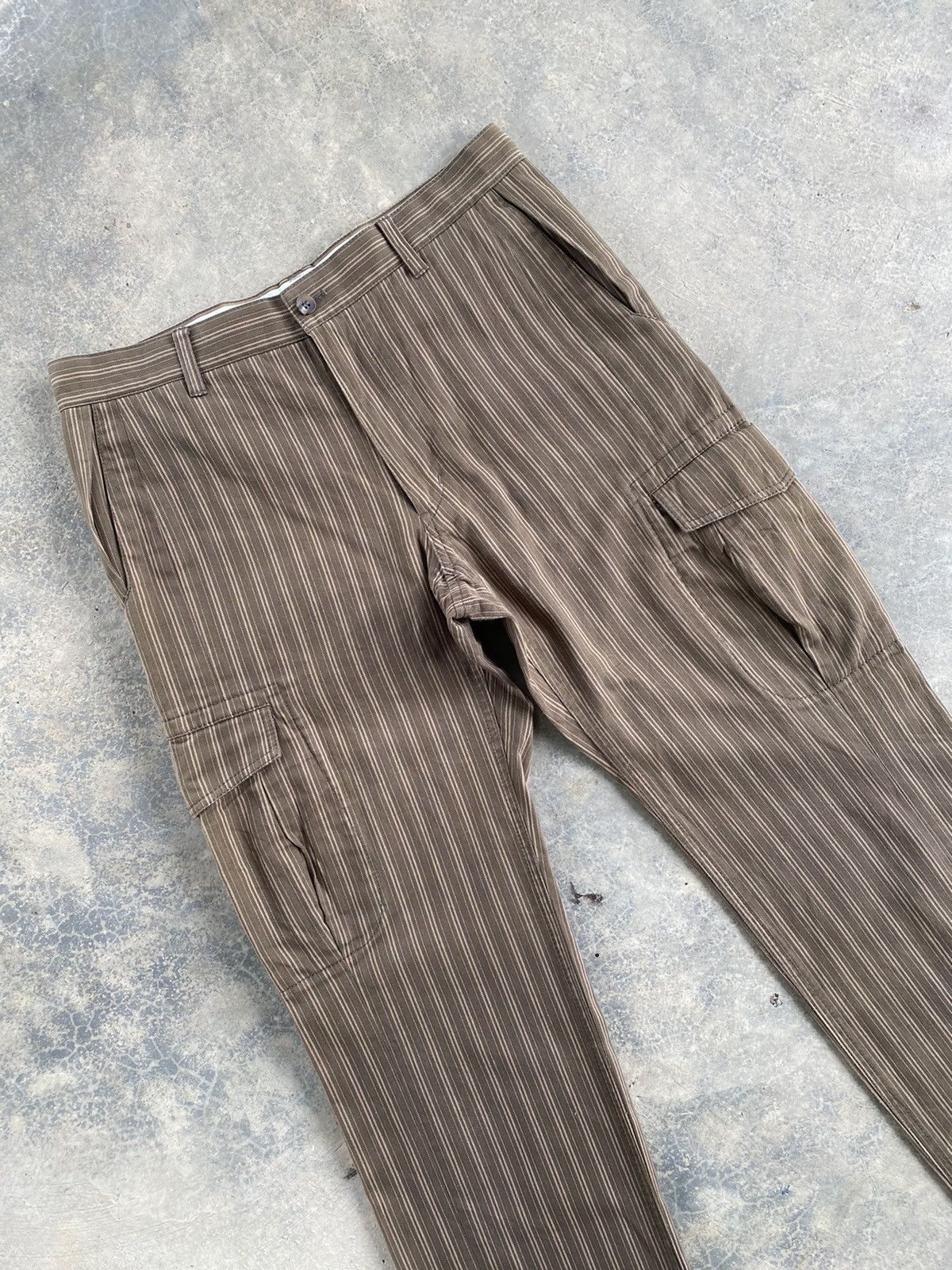 Yohji Yamamoto Vintage Yohji Yamamoto A.A.R Brown Cargo Pants Size US 31 - 3 Thumbnail