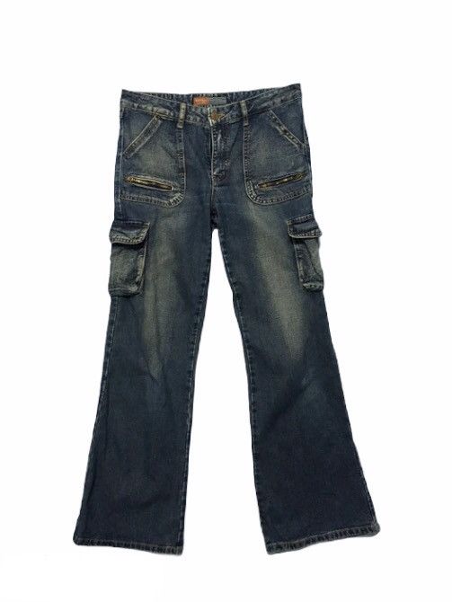 Japanese Brand × Vintage SEND OFFERS🔥Japanese Vintage Jeans Flare Cargo Jeans Pants Size US 31 - 1 Thumbnail