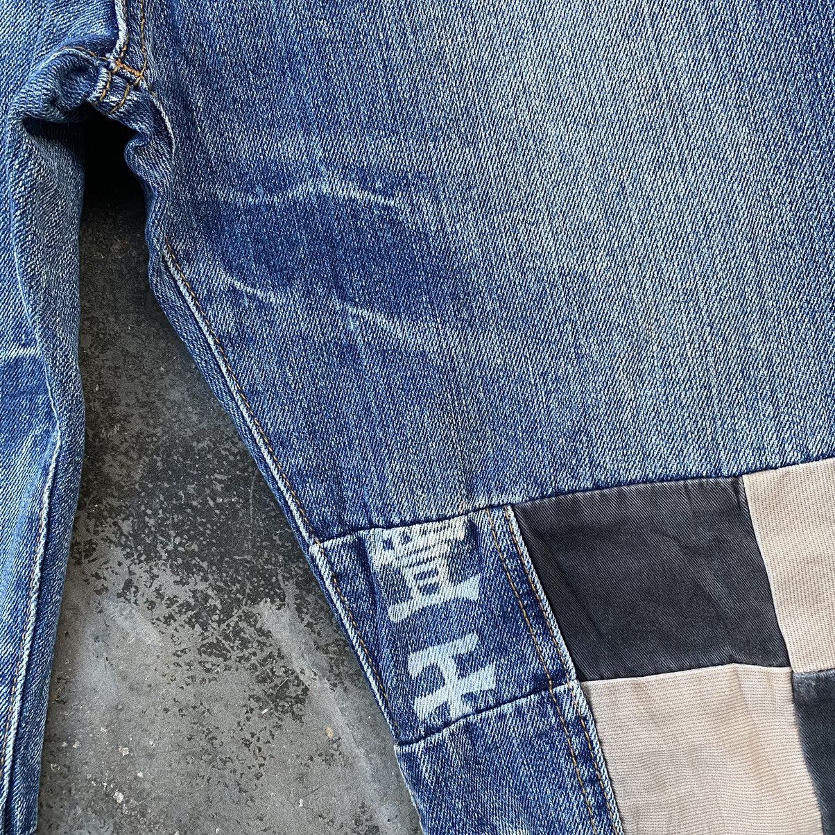 Japanese Brand Vintage Buden Akindo Patchwork Distressed Denim Size US 33 - 7 Thumbnail