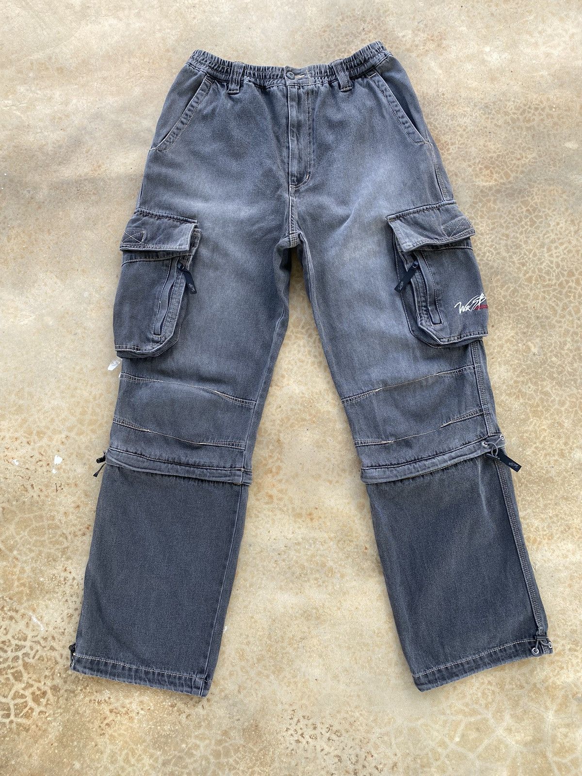 Japanese Brand Vintage W&SB Distressed Sun Faded Cargo Pants Size US 30 / EU 46 - 2 Thumbnail