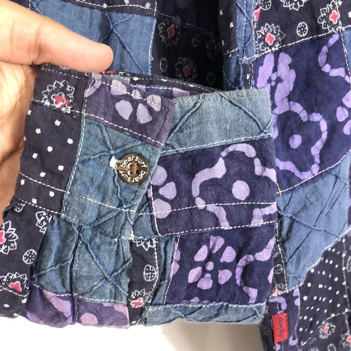 Designer × Japanese Brand × Vintage 🔥Rare🔥Bear Surf Boards Patchwork Kapital Styles Button Shirt Size US L / EU 52-54 / 3 - 11 Thumbnail