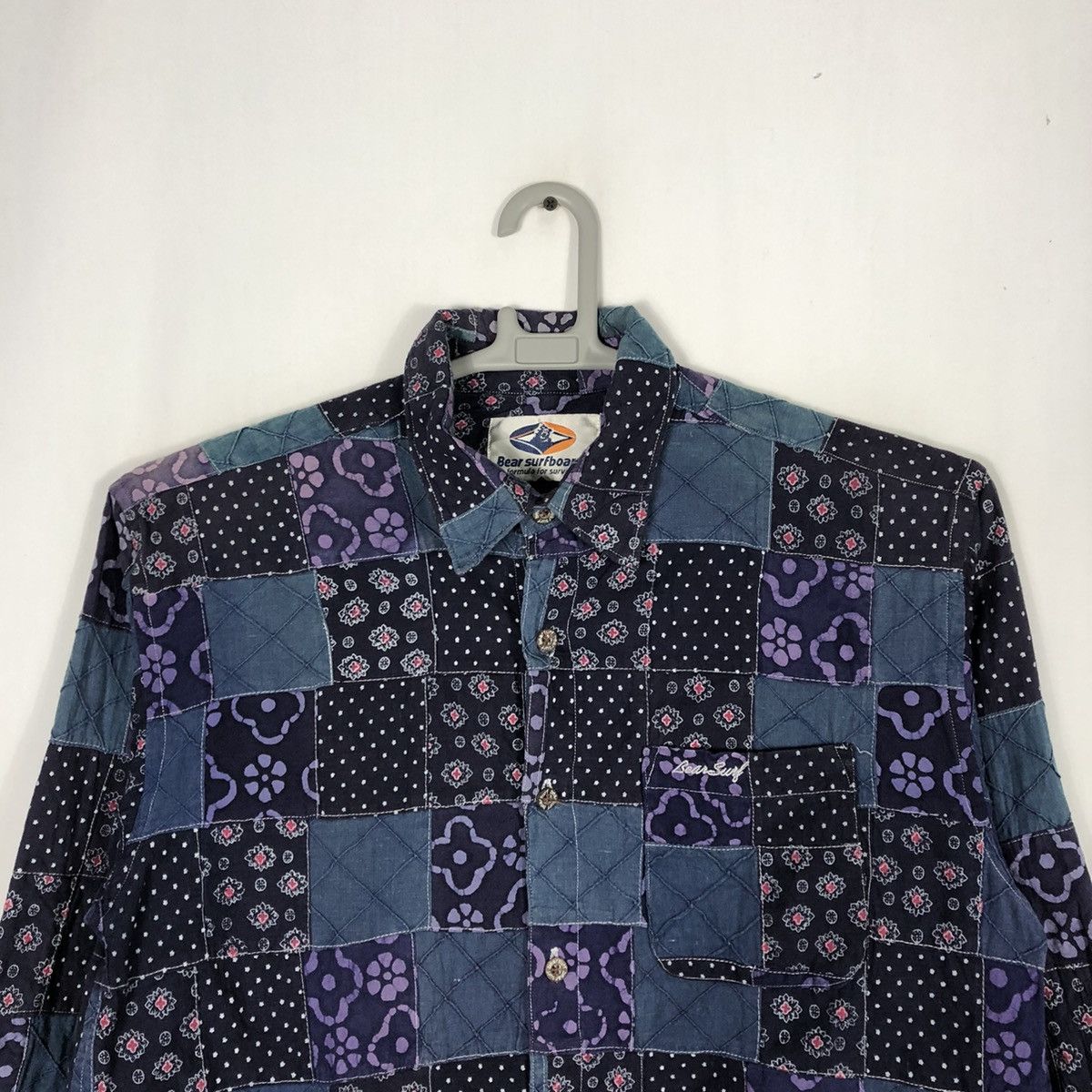 Designer × Japanese Brand × Vintage 🔥Rare🔥Bear Surf Boards Patchwork Kapital Styles Button Shirt Size US L / EU 52-54 / 3 - 2 Thumbnail