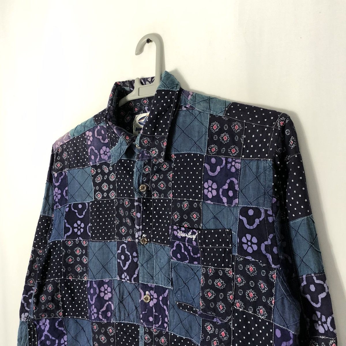 Designer × Japanese Brand × Vintage 🔥Rare🔥Bear Surf Boards Patchwork Kapital Styles Button Shirt Size US L / EU 52-54 / 3 - 6 Thumbnail