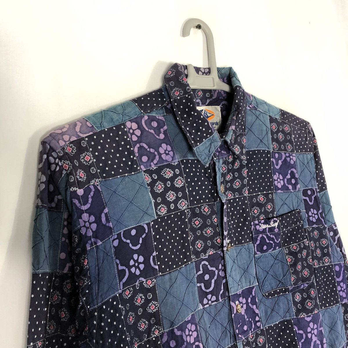 Designer × Japanese Brand × Vintage 🔥Rare🔥Bear Surf Boards Patchwork Kapital Styles Button Shirt Size US L / EU 52-54 / 3 - 8 Thumbnail