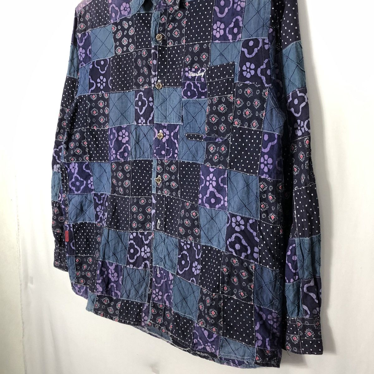 Designer × Japanese Brand × Vintage 🔥Rare🔥Bear Surf Boards Patchwork Kapital Styles Button Shirt Size US L / EU 52-54 / 3 - 7 Thumbnail
