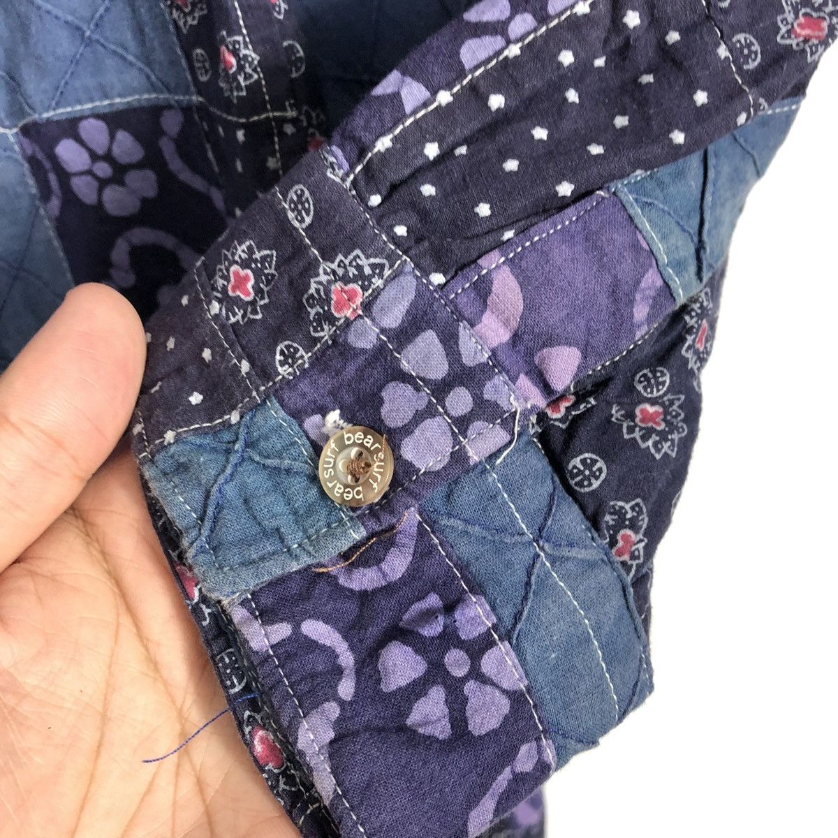 Designer × Japanese Brand × Vintage 🔥Rare🔥Bear Surf Boards Patchwork Kapital Styles Button Shirt Size US L / EU 52-54 / 3 - 12 Thumbnail
