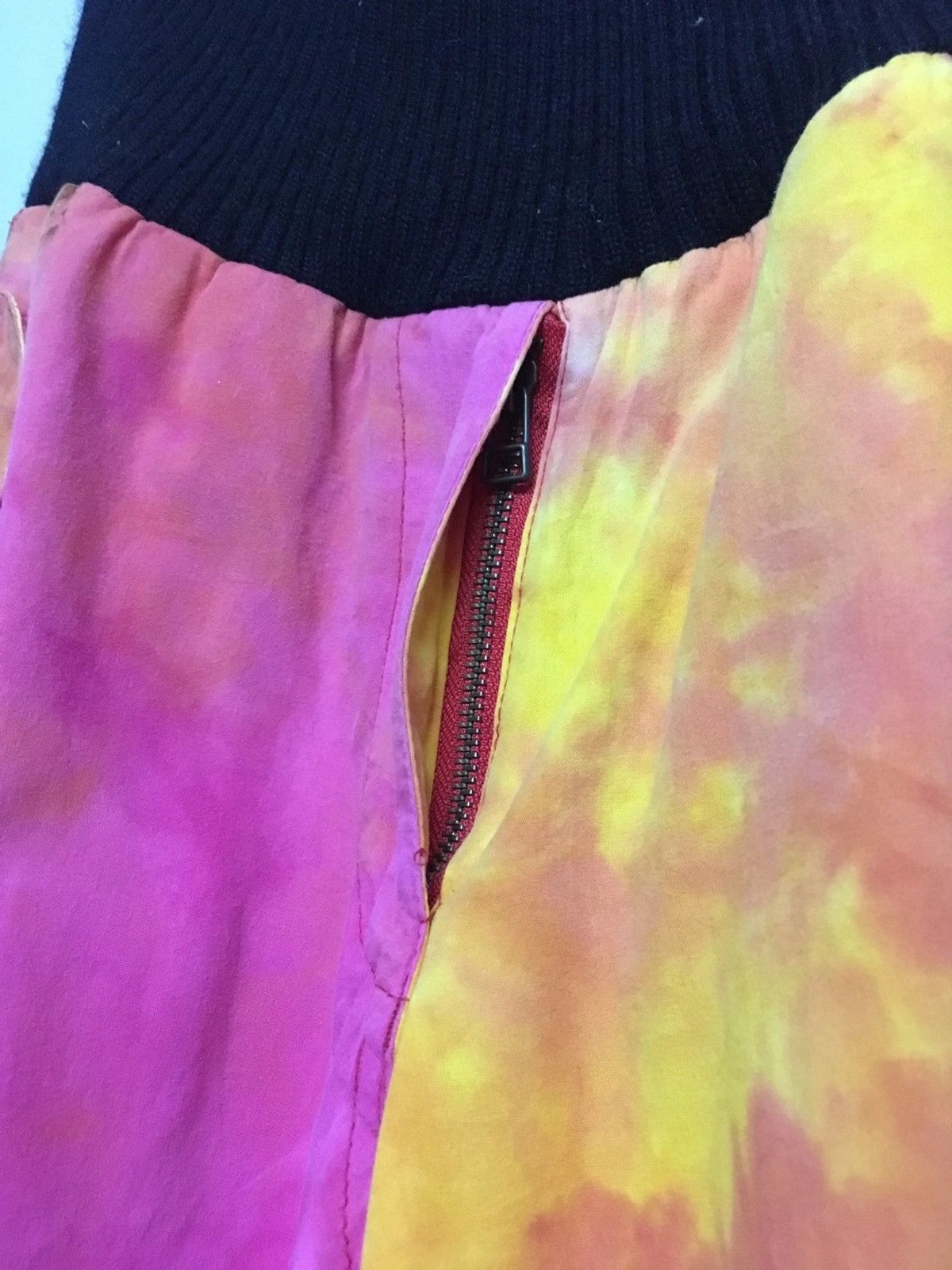 Japanese Brand × Vintage Japanese Vintage UFO TyeDye Drawstring Waist Cargo Pant Size US 29 - 7 Thumbnail