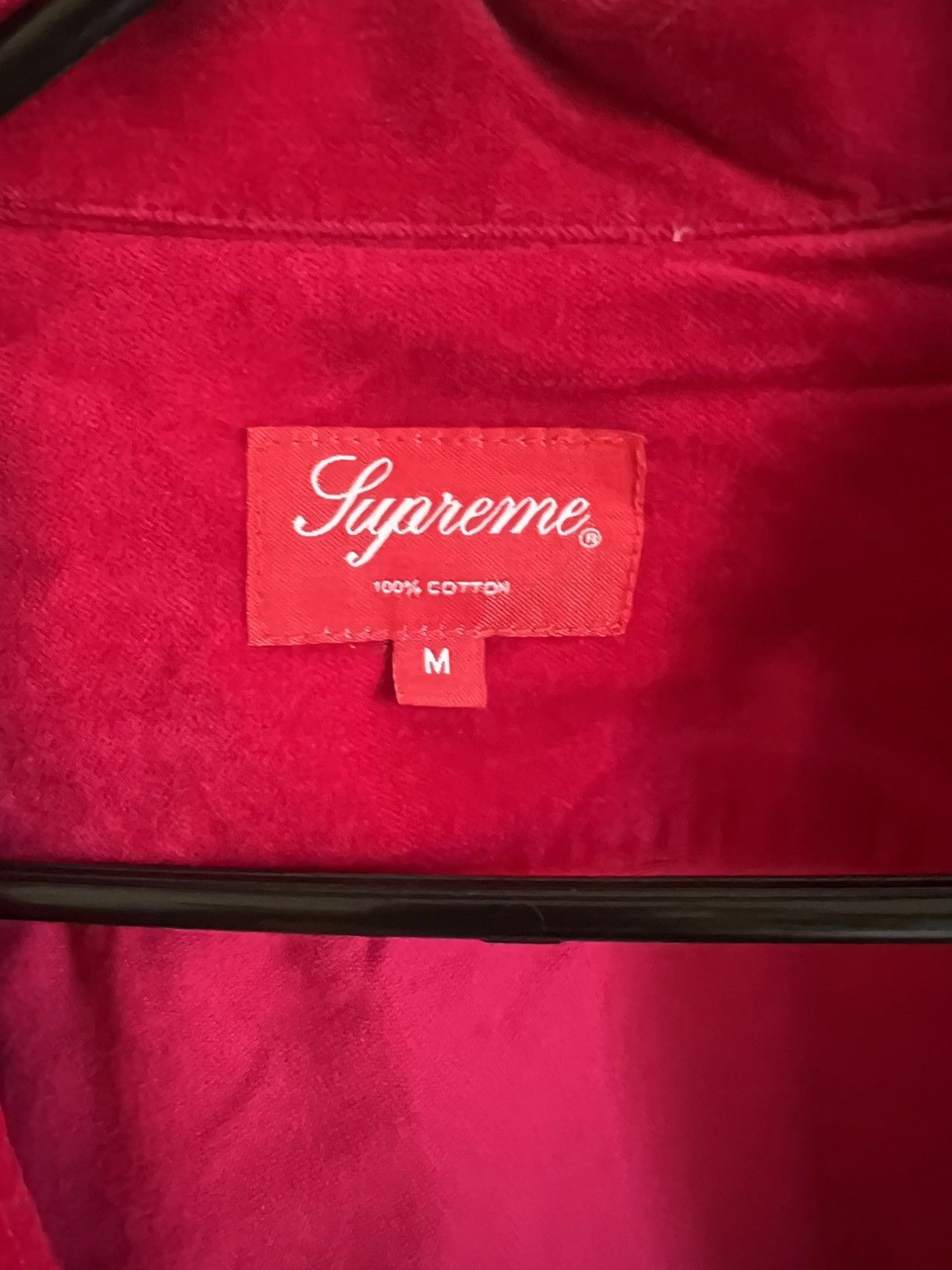 Supreme Hot Pink Supreme Velvet Work Jacket Size US M / EU 48-50 / 2 - 3 Thumbnail