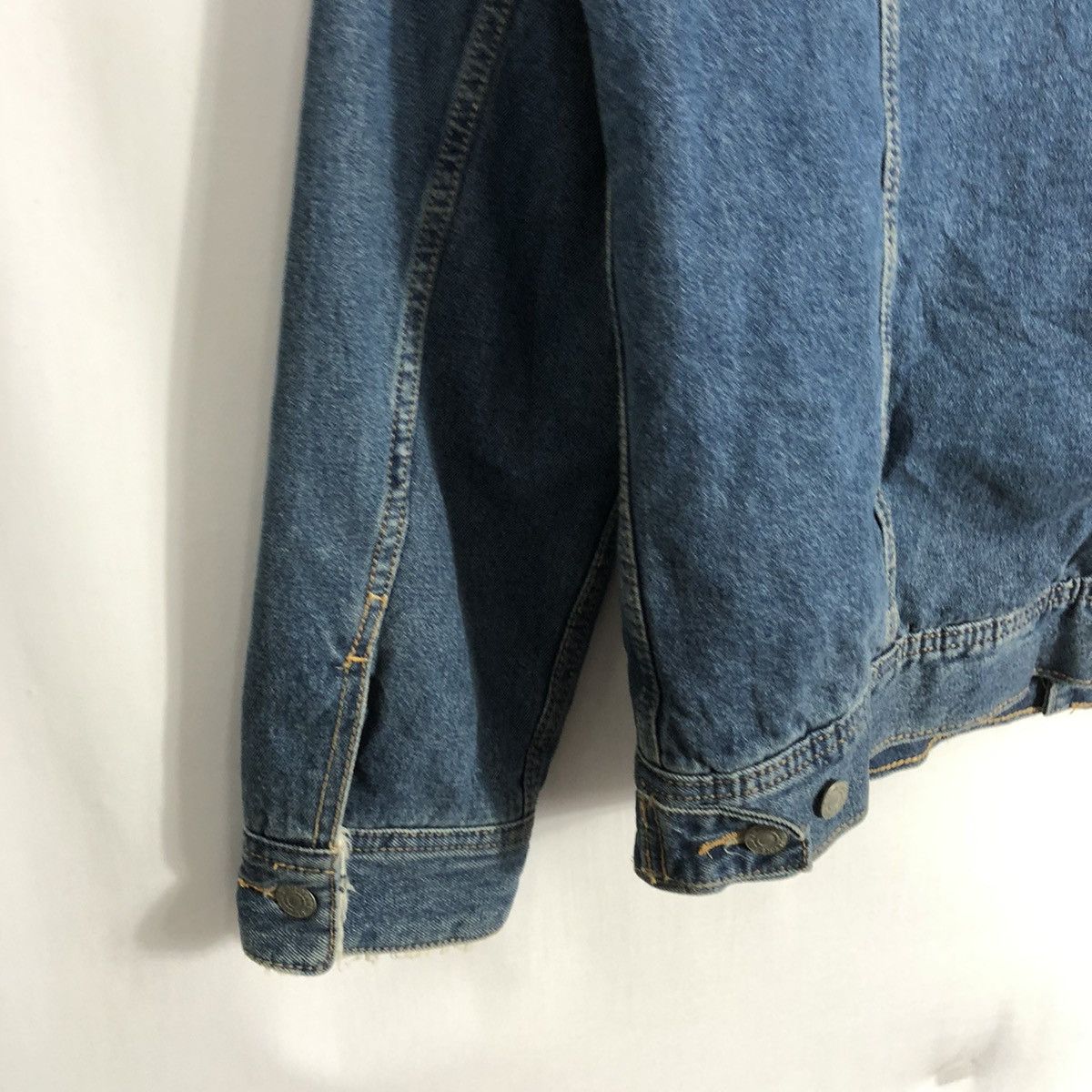 GU × Japanese Brand 🔥Rare🔥🇯🇵GU Sherpa Inside Big E Styles Trucker Denim Jacket Size US S / EU 44-46 / 1 - 11 Thumbnail