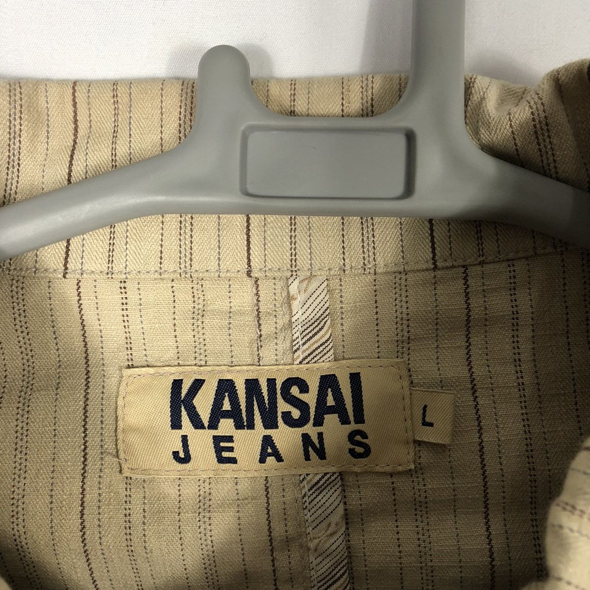 Designer × Japanese Brand × Kansai Yamamoto 🔥Rare🔥Vintage Kansai Jeans Avant Garde Stripes Chore Jacket Size US M / EU 48-50 / 2 - 13 Thumbnail
