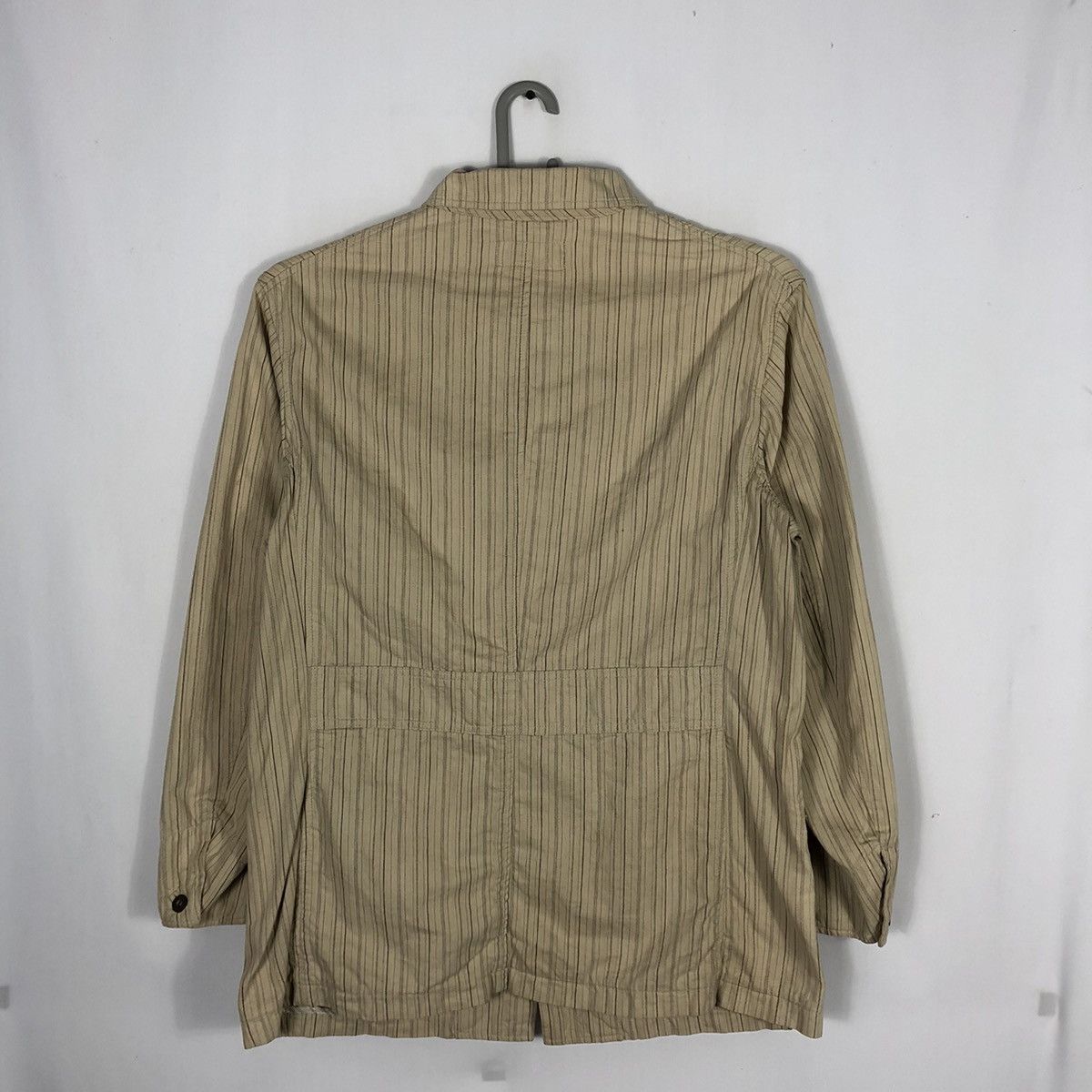 Designer × Japanese Brand × Kansai Yamamoto 🔥Rare🔥Vintage Kansai Jeans Avant Garde Stripes Chore Jacket Size US M / EU 48-50 / 2 - 4 Thumbnail