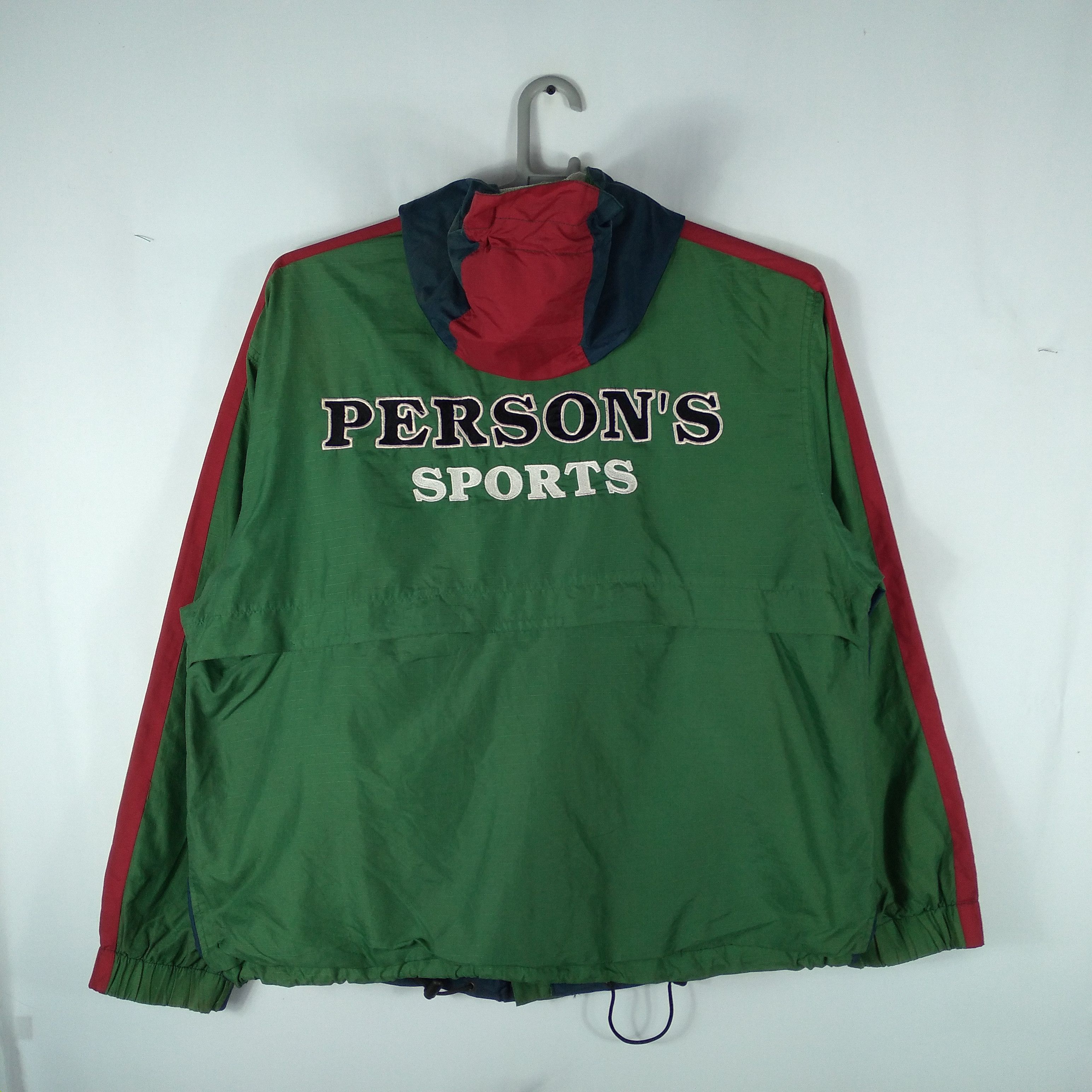 Japanese Brand × PERSON'S × Vintage 🔥Rare🔥Vintage 90s Person's Big Spellout Hoodie Light Jacket Size US L / EU 52-54 / 3 - 1 Thumbnail