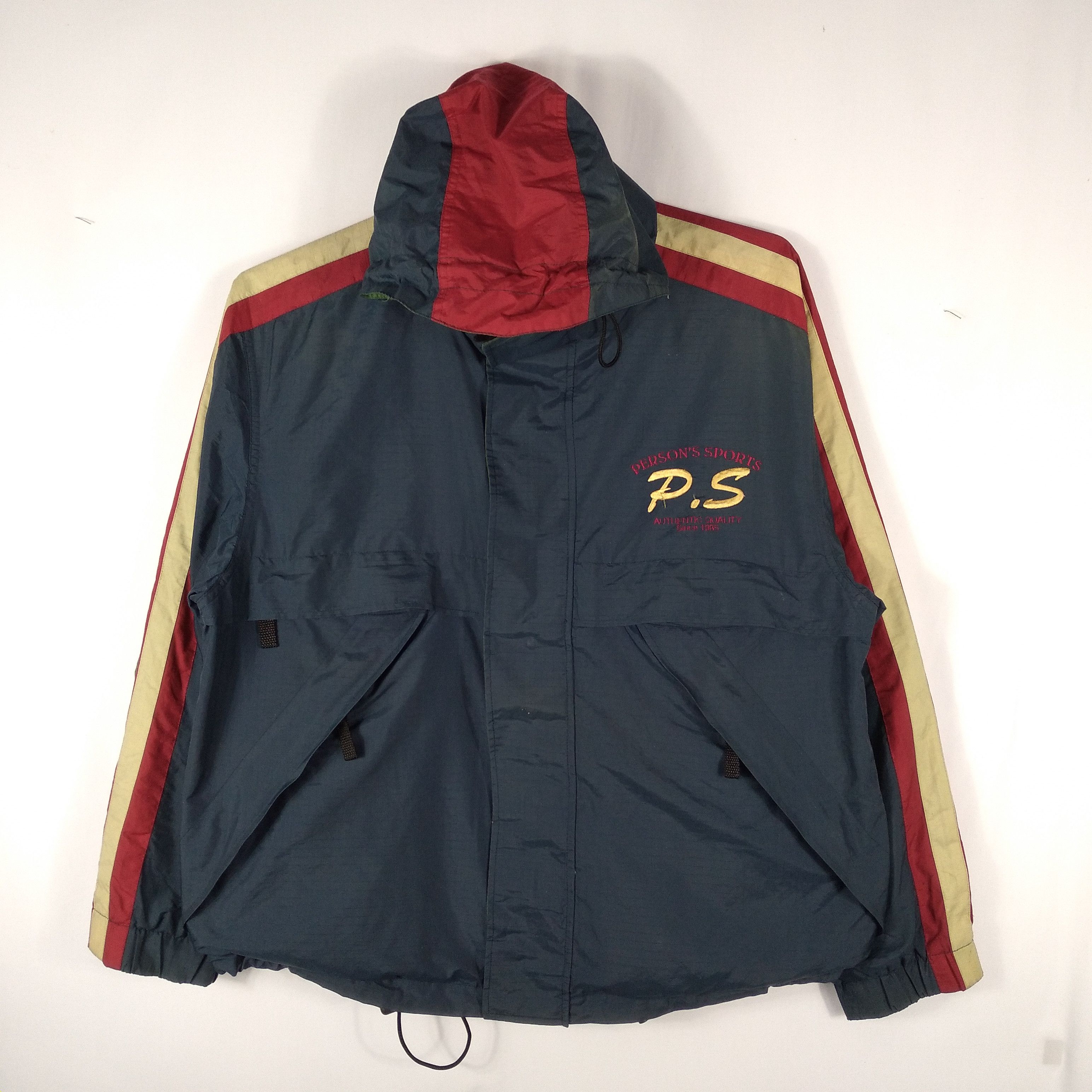 Japanese Brand × PERSON'S × Vintage 🔥Rare🔥Vintage 90s Person's Big Spellout Hoodie Light Jacket Size US L / EU 52-54 / 3 - 3 Thumbnail