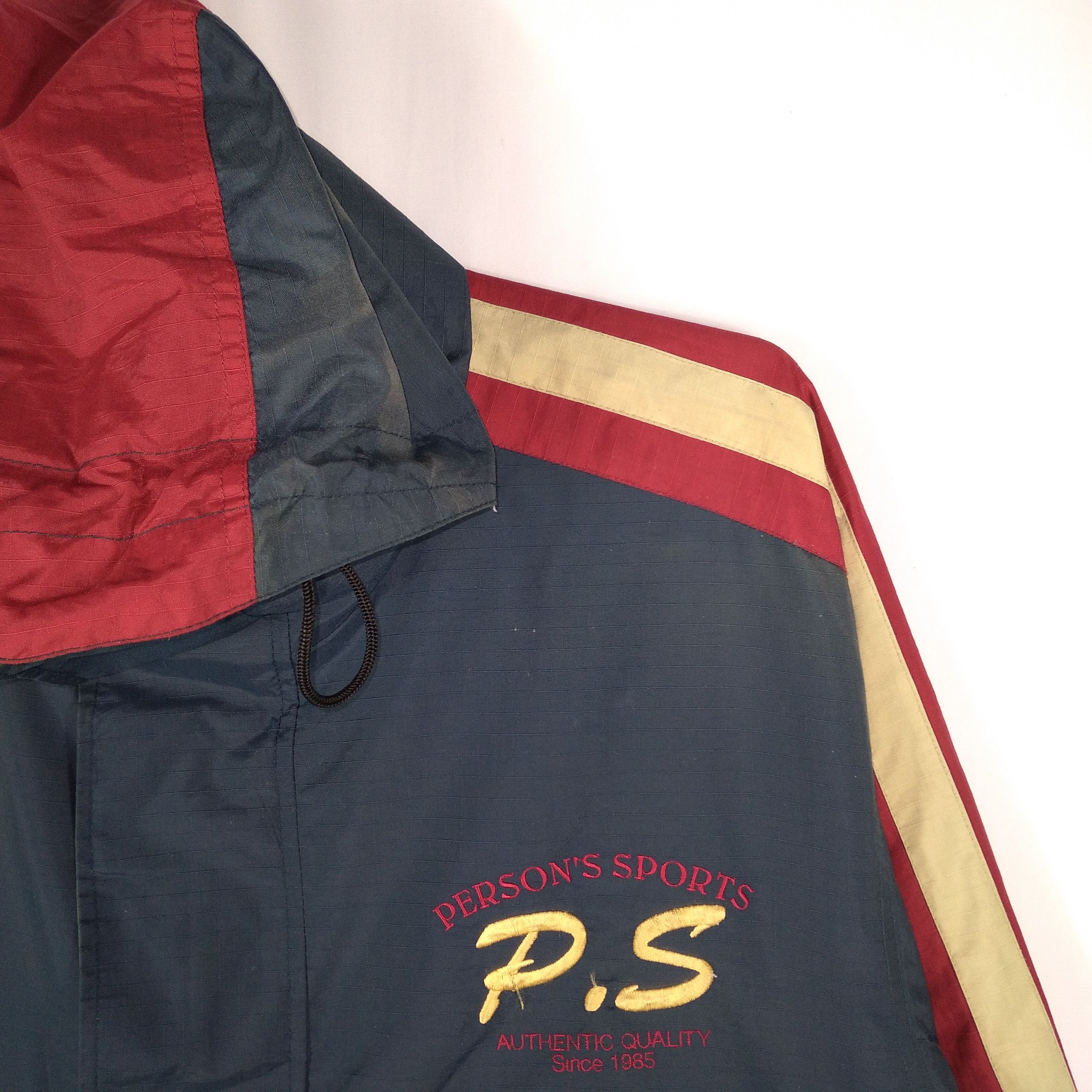Japanese Brand × PERSON'S × Vintage 🔥Rare🔥Vintage 90s Person's Big Spellout Hoodie Light Jacket Size US L / EU 52-54 / 3 - 5 Thumbnail