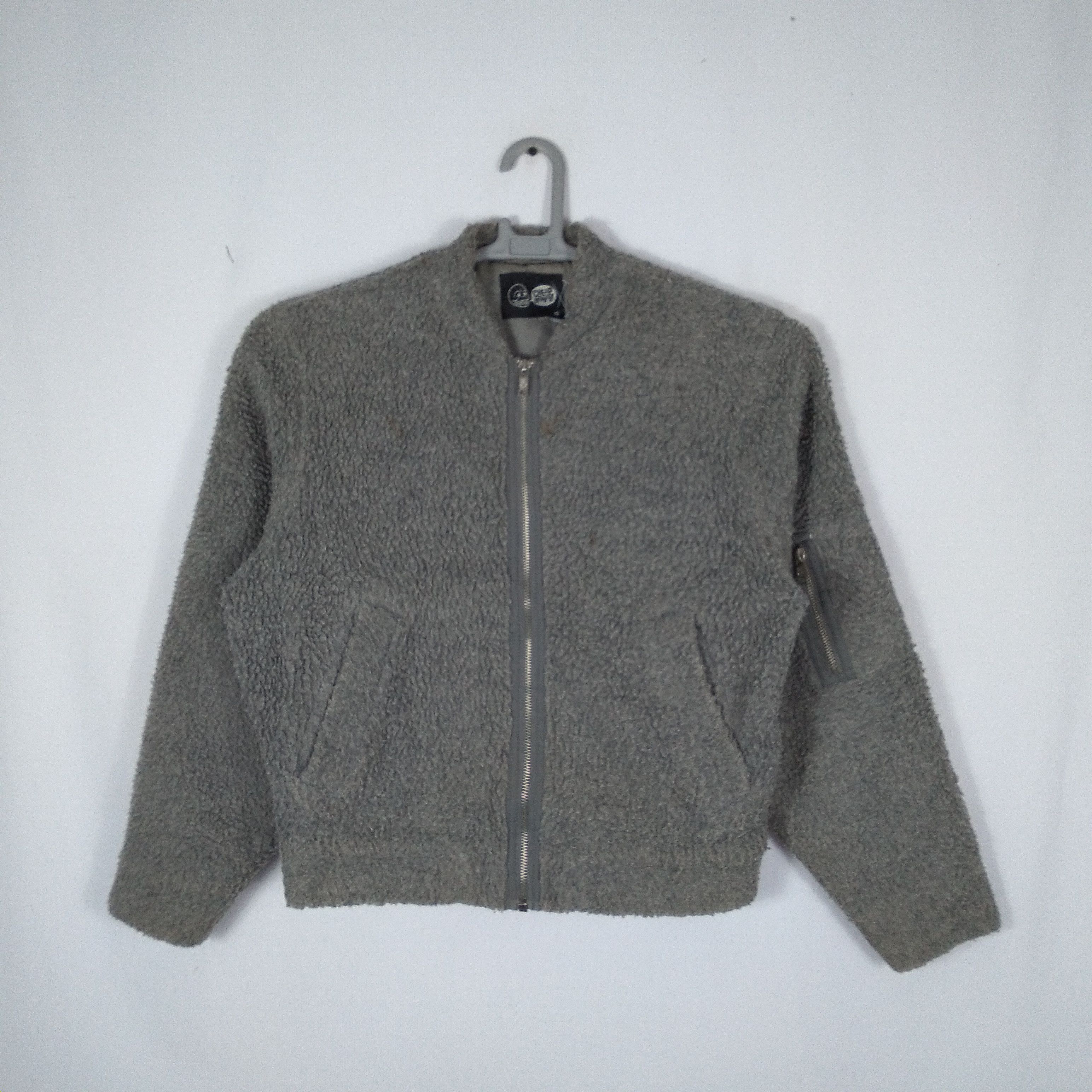 Cheap Monday × Japanese Brand 🔥Rare🔥🇯🇵Cheap Monday Sherpa Cropped Bomber Style Jacket Size US S / EU 44-46 / 1 - 1 Thumbnail