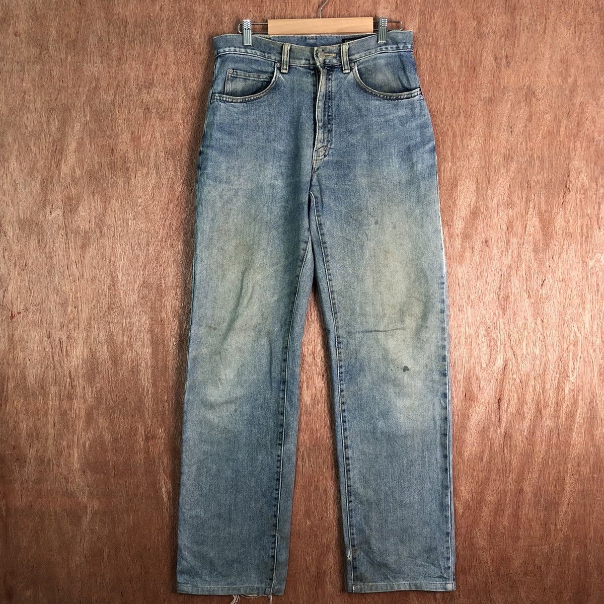image of Distressed Denim x Vintage Japan Bobson Blue Denim Vintage Jeans Pants C207, Men's (Size 29)