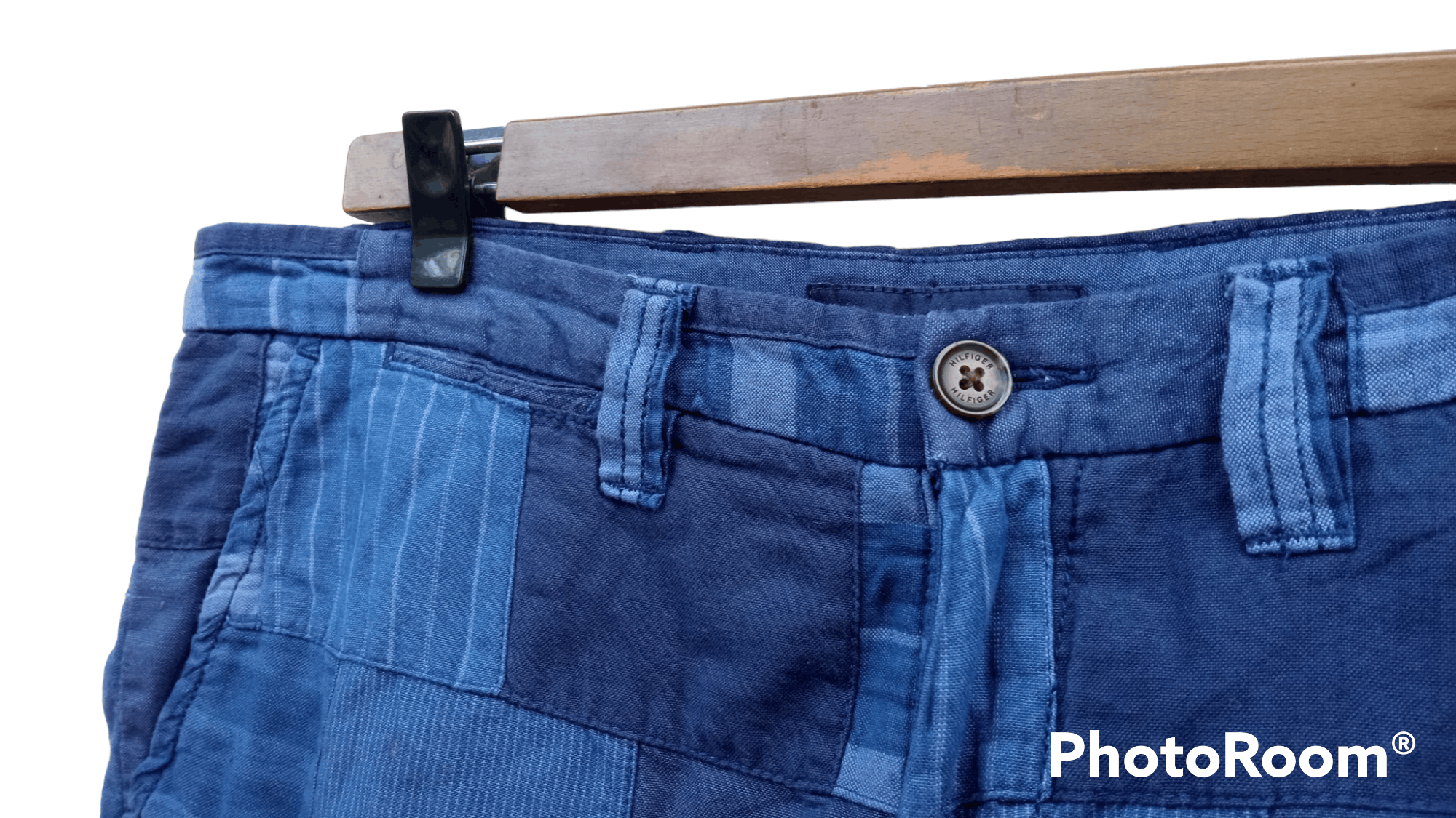 Indigo × Tommy Hilfiger 🔥🔥Tommy Hilfiger Indigo Patchwork Shorts Pants Size US 34 / EU 50 - 16 Thumbnail