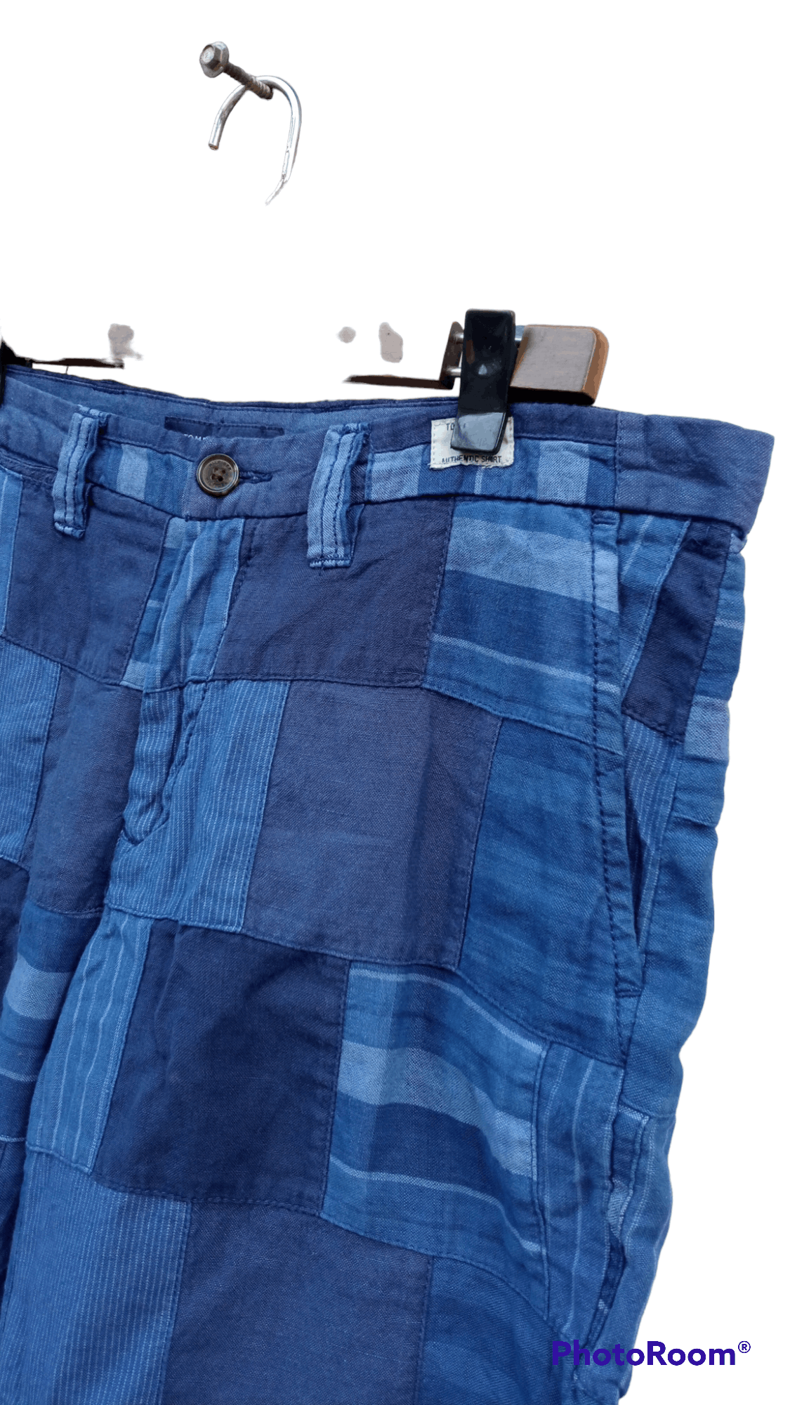 Indigo × Tommy Hilfiger 🔥🔥Tommy Hilfiger Indigo Patchwork Shorts Pants Size US 34 / EU 50 - 8 Thumbnail