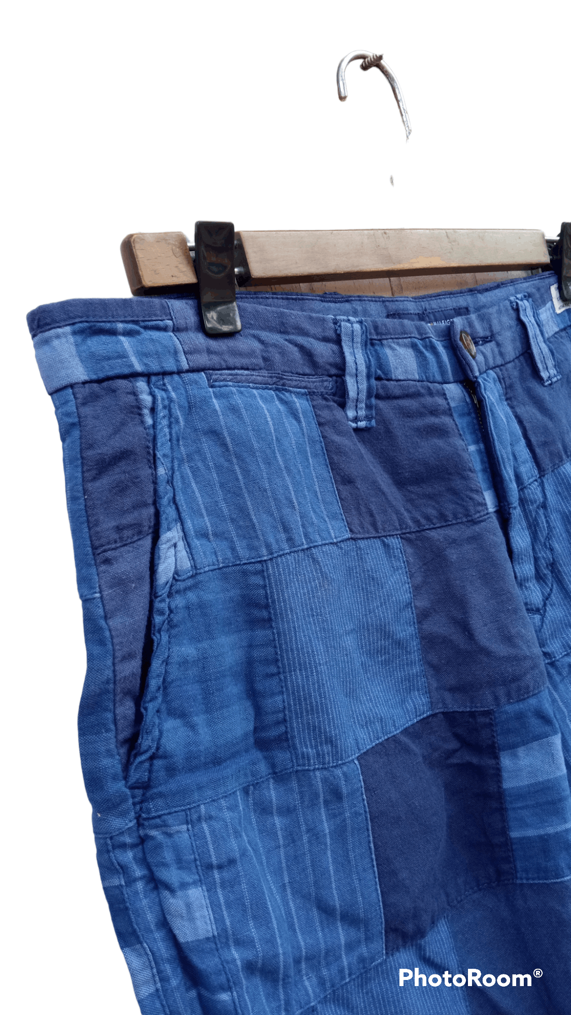 Indigo × Tommy Hilfiger 🔥🔥Tommy Hilfiger Indigo Patchwork Shorts Pants Size US 34 / EU 50 - 6 Thumbnail