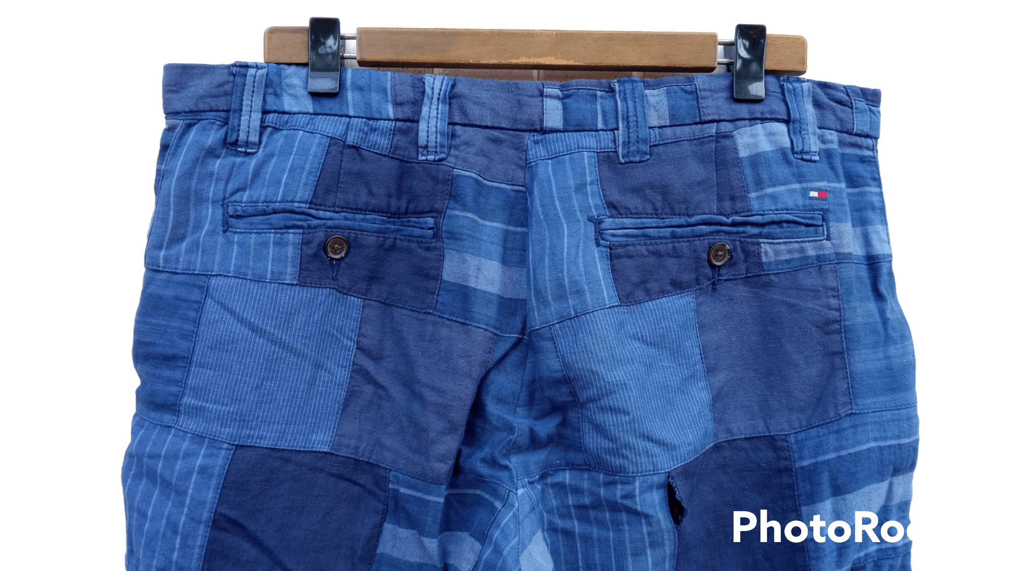Indigo × Tommy Hilfiger 🔥🔥Tommy Hilfiger Indigo Patchwork Shorts Pants Size US 34 / EU 50 - 22 Thumbnail