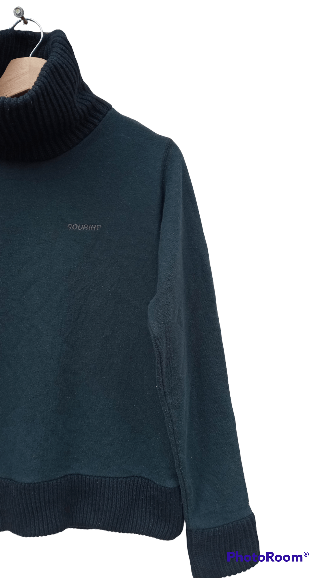 Japanese Brand × Vintage 🔥🔥X-Girl Sourire Turtleneck Sweatshirt Size US S / EU 44-46 / 1 - 5 Thumbnail