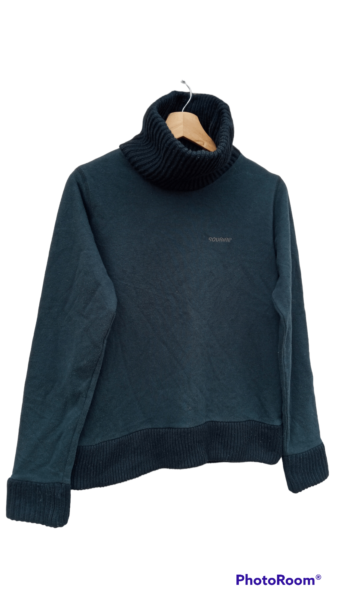 Japanese Brand × Vintage 🔥🔥X-Girl Sourire Turtleneck Sweatshirt Size US S / EU 44-46 / 1 - 2 Thumbnail