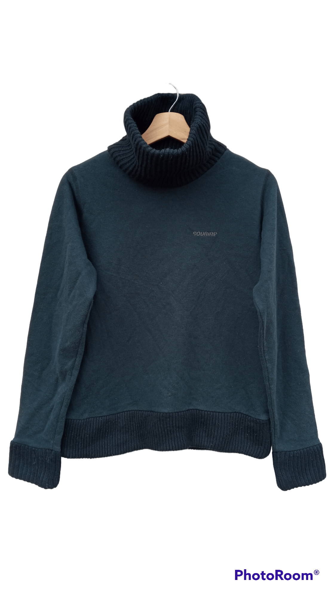 Japanese Brand × Vintage 🔥🔥X-Girl Sourire Turtleneck Sweatshirt Size US S / EU 44-46 / 1 - 1 Thumbnail