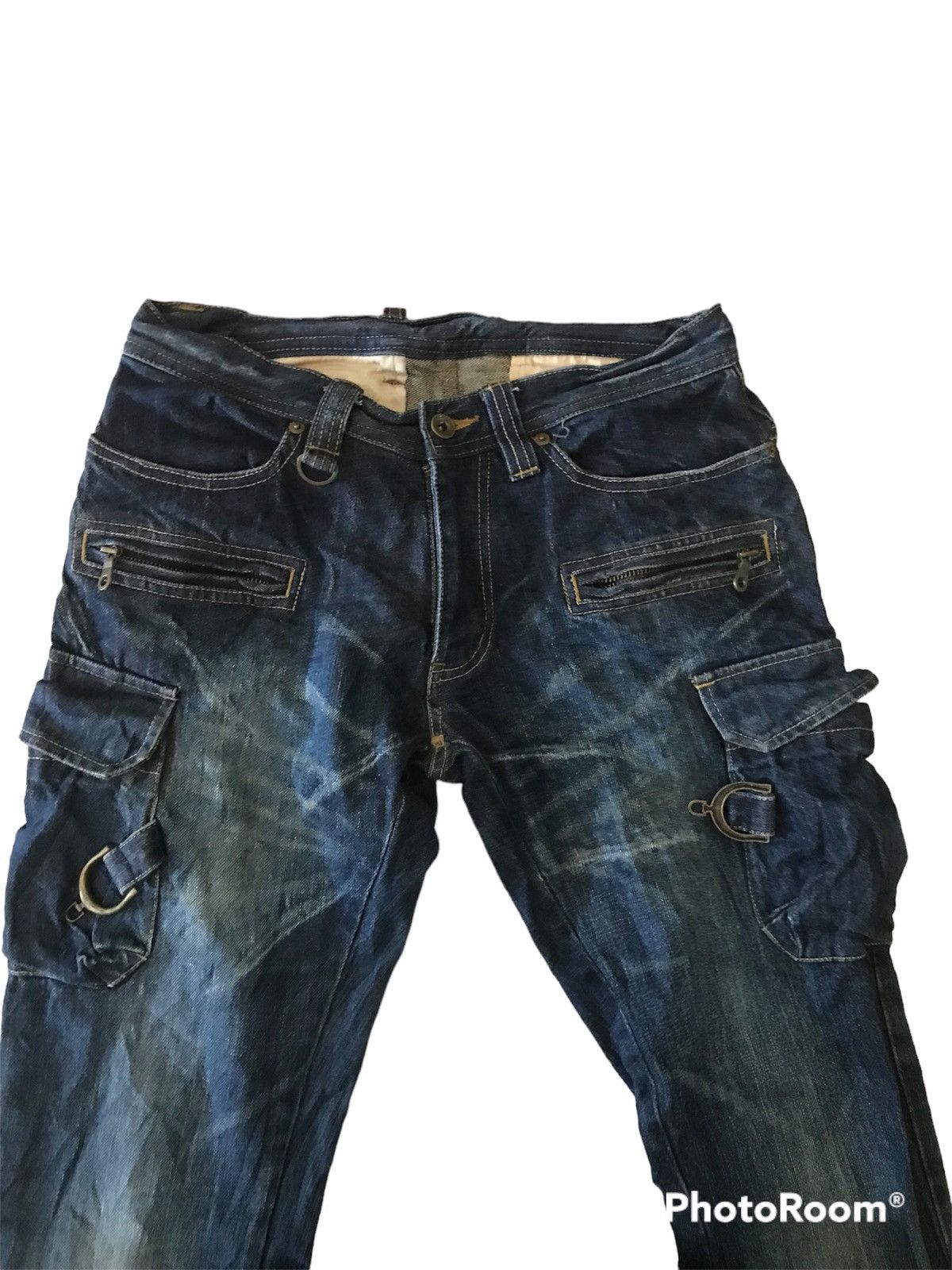 Japanese Brand cargo jeans with bootcut leg Size US 30 / EU 46 - 3 Thumbnail