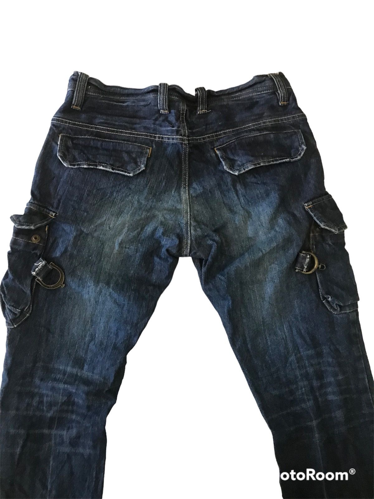 Japanese Brand cargo jeans with bootcut leg Size US 30 / EU 46 - 4 Thumbnail