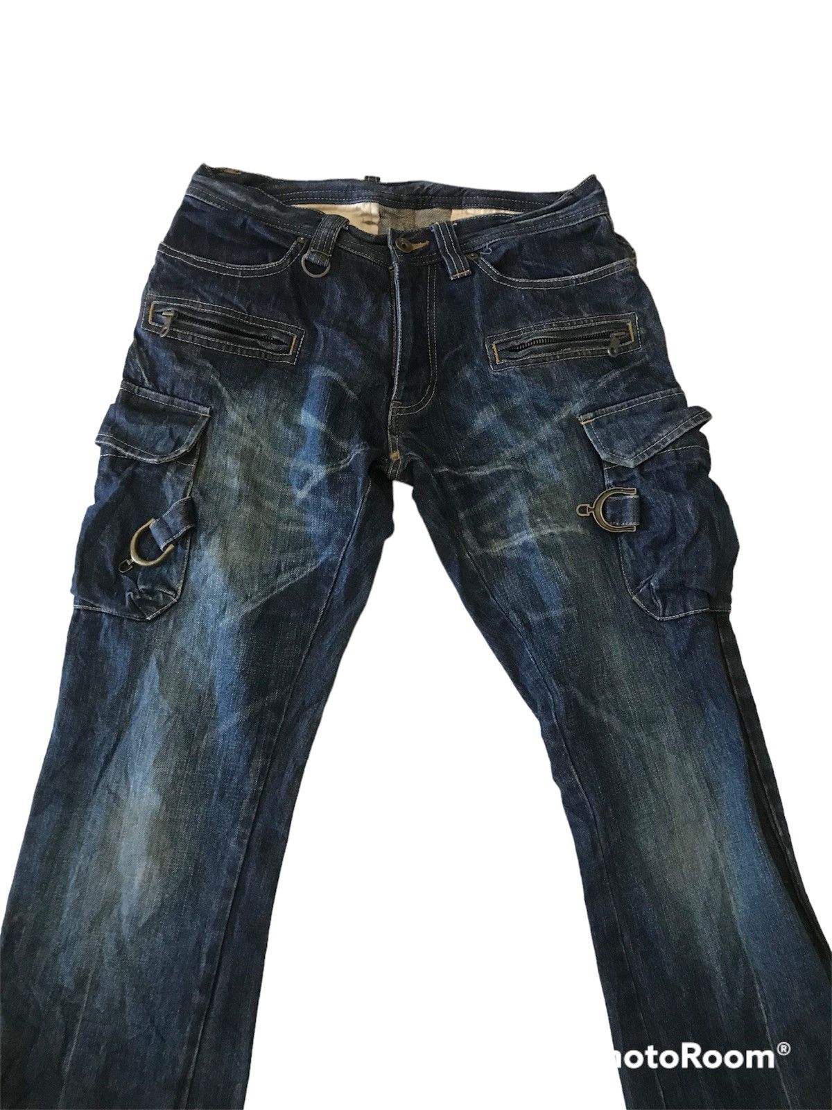 Japanese Brand cargo jeans with bootcut leg Size US 30 / EU 46 - 2 Thumbnail