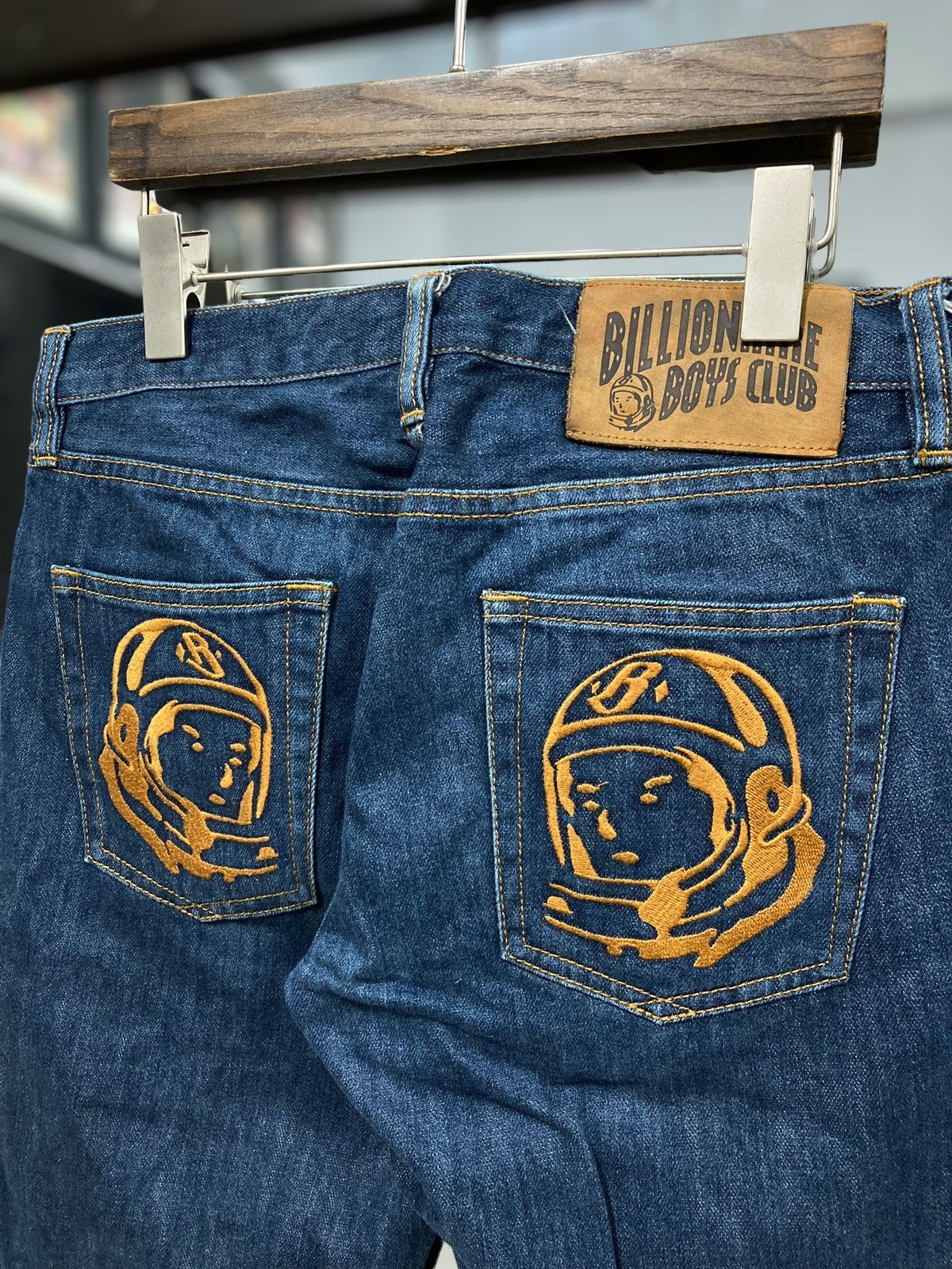 Billionaire Boys Club Back Pocket Embroidered Denim Jeans Size US 32 / EU 48 - 2 Thumbnail