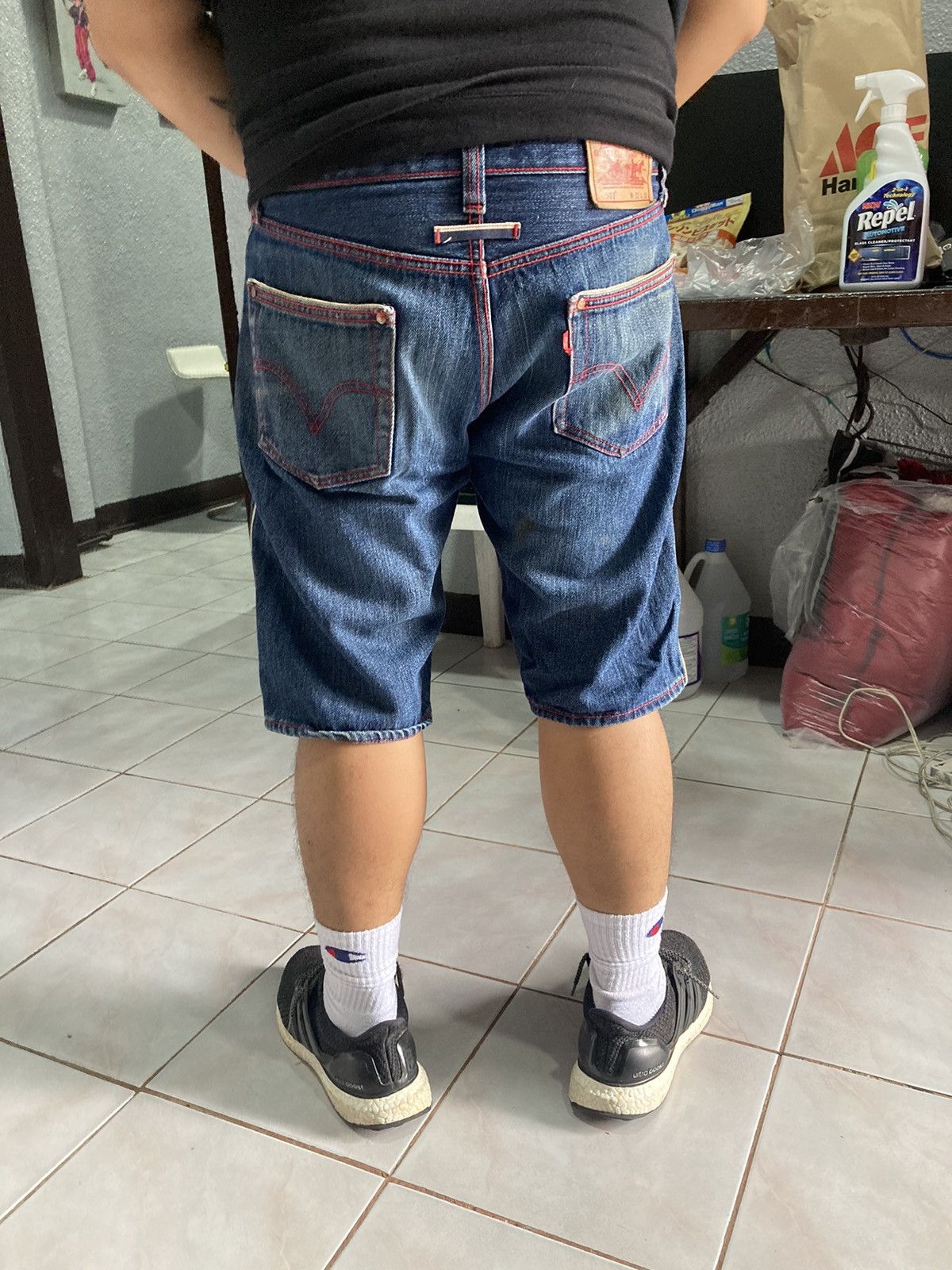 Jean Paul Gaultier 501 Indigo Outside Selvedge Custom Denim Shorts Size US 32 / EU 48 - 11 Thumbnail