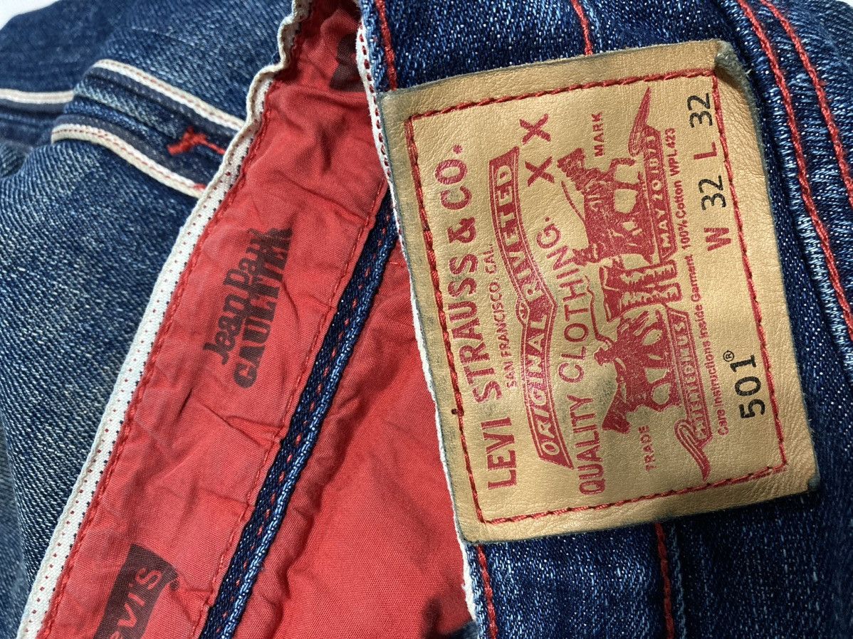 Jean Paul Gaultier 501 Indigo Outside Selvedge Custom Denim Shorts Size US 32 / EU 48 - 6 Thumbnail