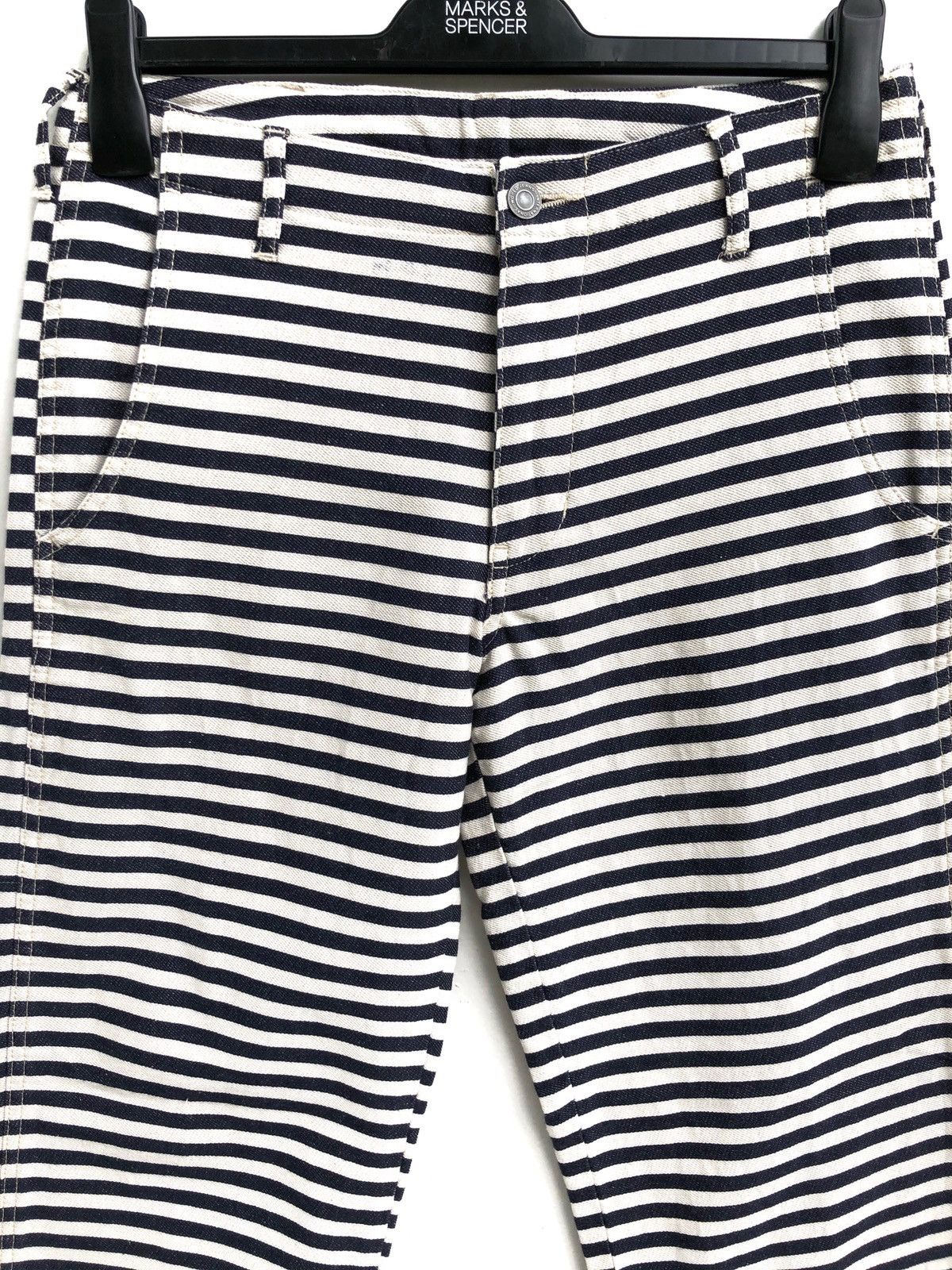 image of Workers Big Field Sanforized Japan Worker Pant in Navy Stripes, Men's (Size 28)